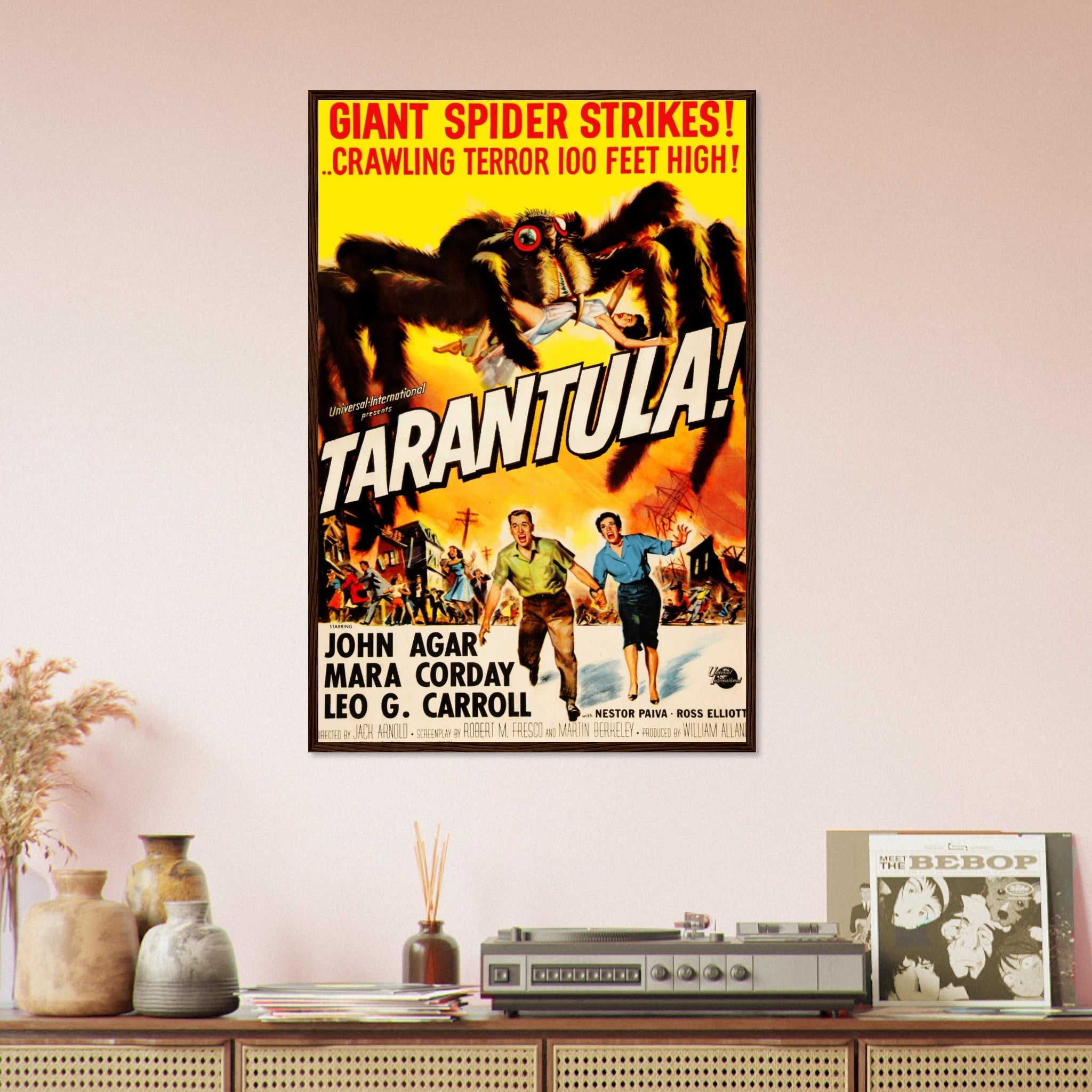 Vintage Movie Framed Tarantula 1955 Framed Film Art - Tarantula Framed - WallArtPrints4U