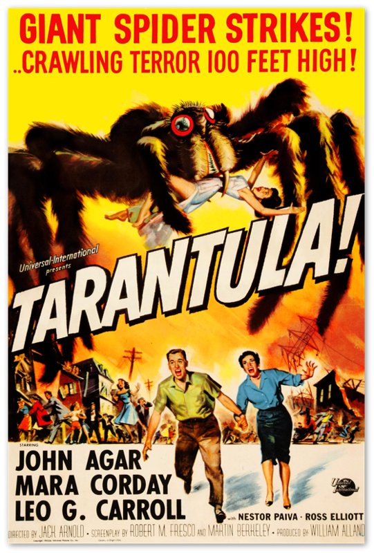 Vintage Movie Poster Tarantula 1955 Poster Film Art - Tarantula Poster - WallArtPrints4U