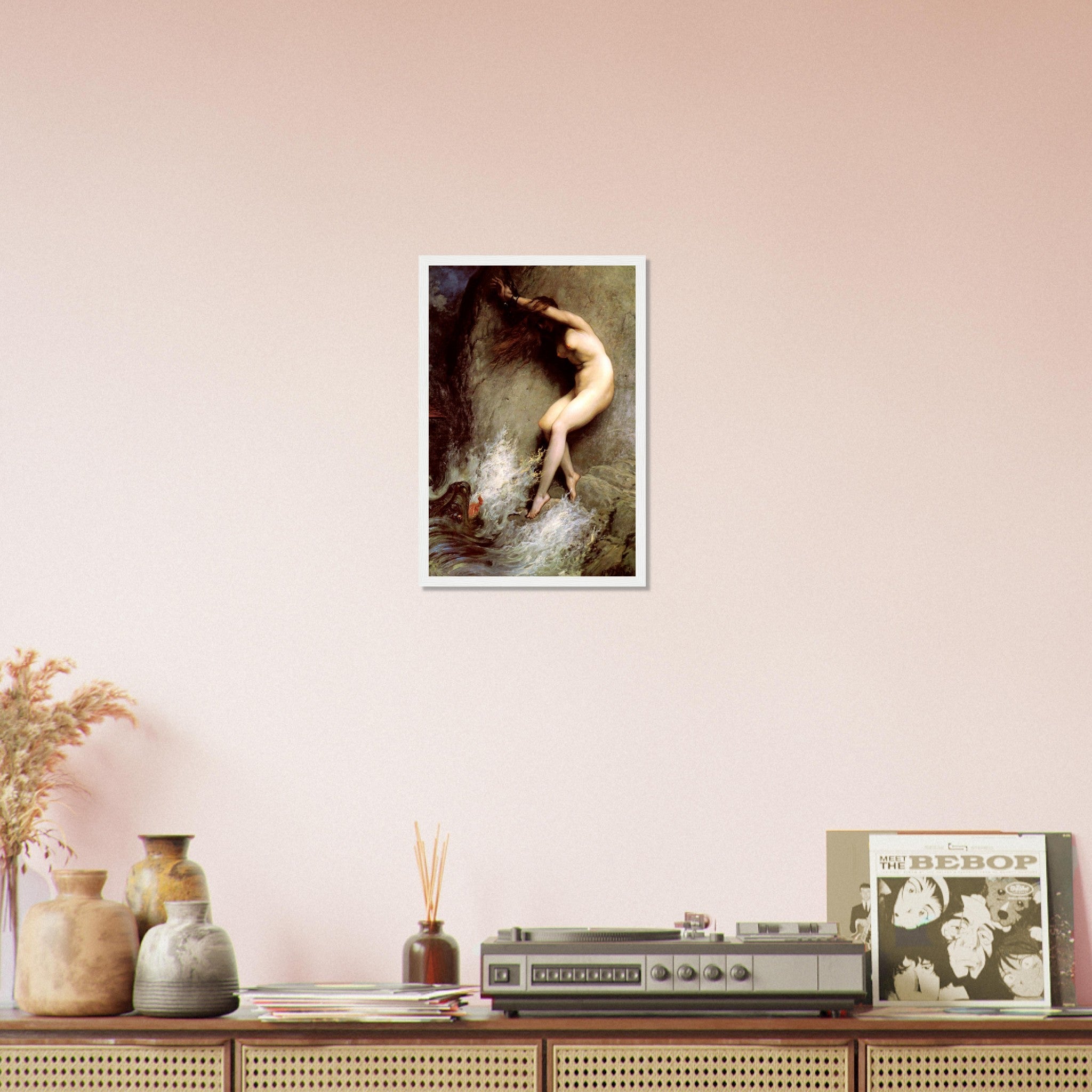 Vintage Nude Framed - Andromeda Myth Framed - Vintage Nude Framed Print Andromeda Stripped And Chained To A Rock - WallArtPrints4U