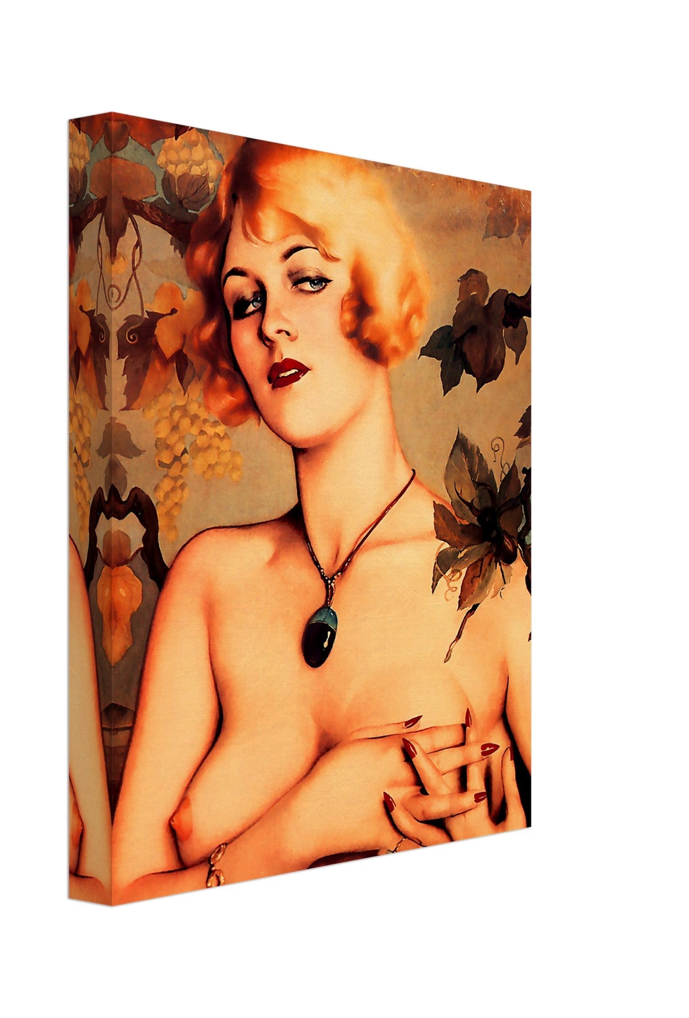 Vintage Pin Up Girl Canvas, Alberto Vargas, Partial Nude - Vintage Art - Retro Pin Up Girl Canvas Print - WallArtPrints4U