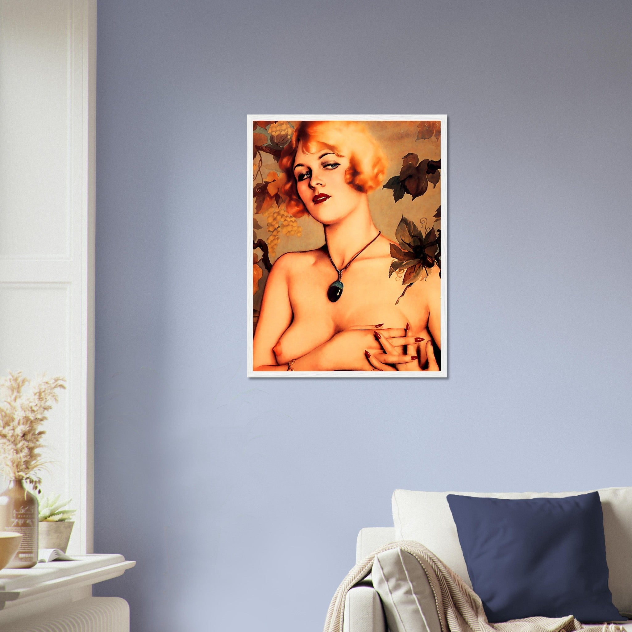Vintage Pin Up Girl Framed, Alberto Vargas, Partial Nude - Vintage Art - Retro Pin Up Girl Framed Print - WallArtPrints4U