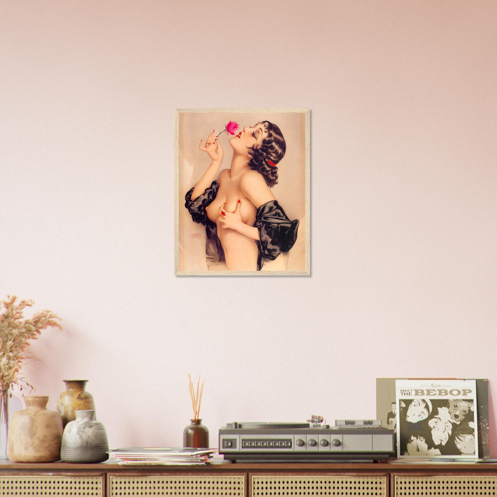 Vintage Pin Up Girl Framed Print, Alberto Vargas, Olive Thomas Pin Up Retro Print - From 1920 - WallArtPrints4U
