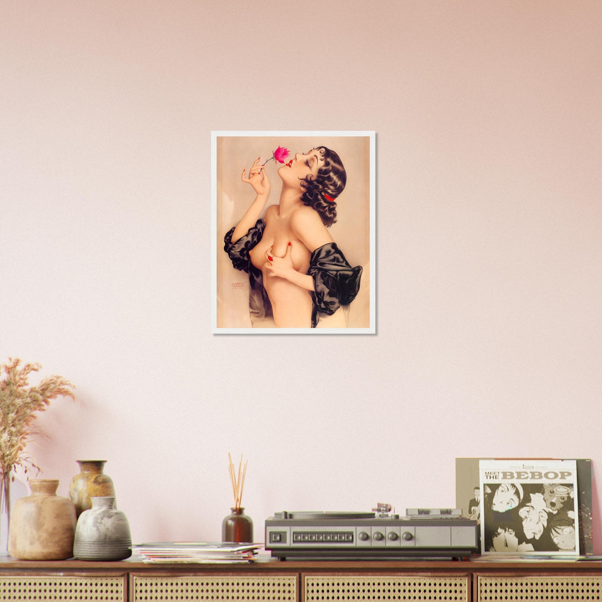 Vintage Pin Up Girl Framed Print, Alberto Vargas, Olive Thomas Pin Up Retro Print - From 1920 - WallArtPrints4U