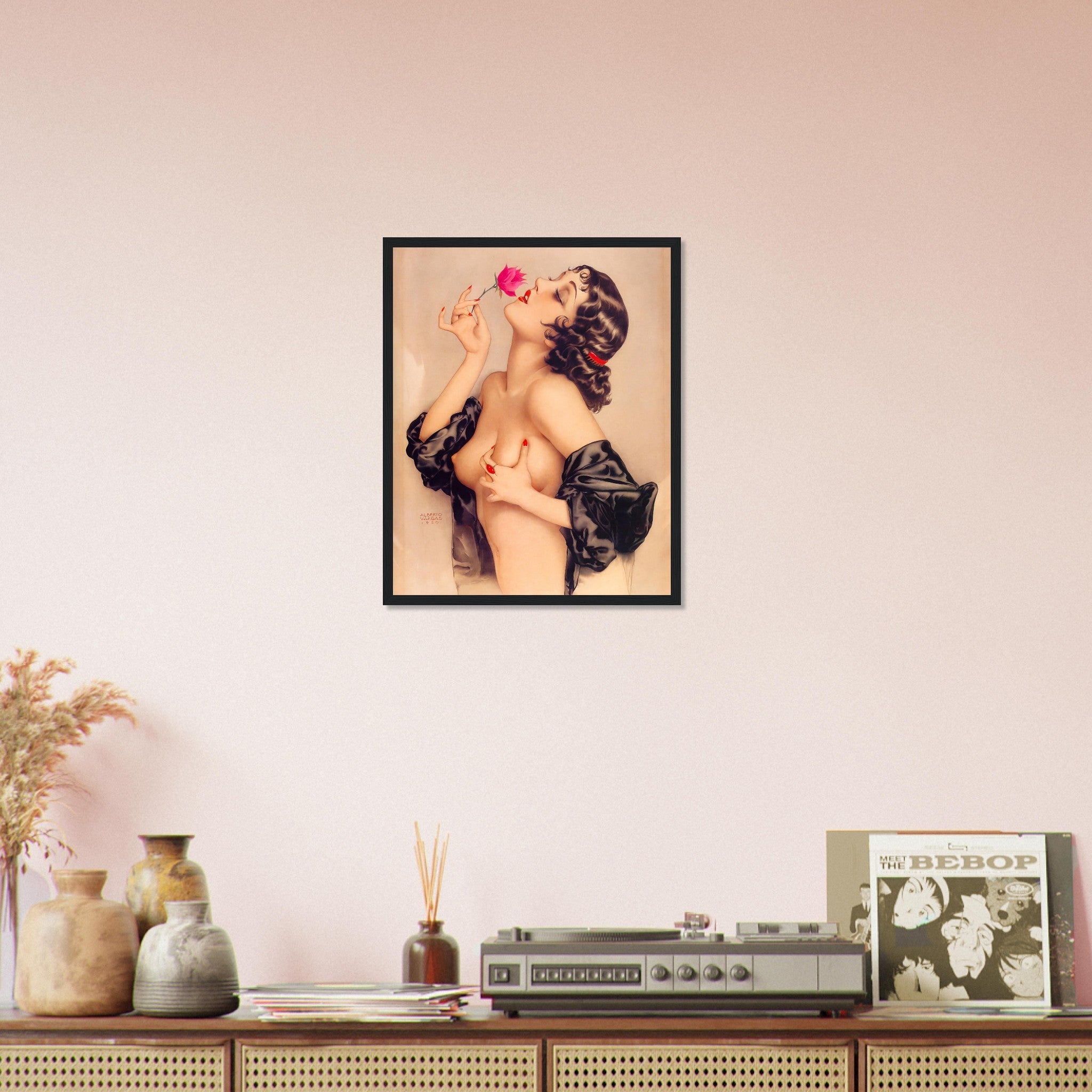 Vintage Pin Up Girl Framed Print, Alberto Vargas, Olive Thomas Pin Up Retro Print - From 1920 - WallArtPrints4U