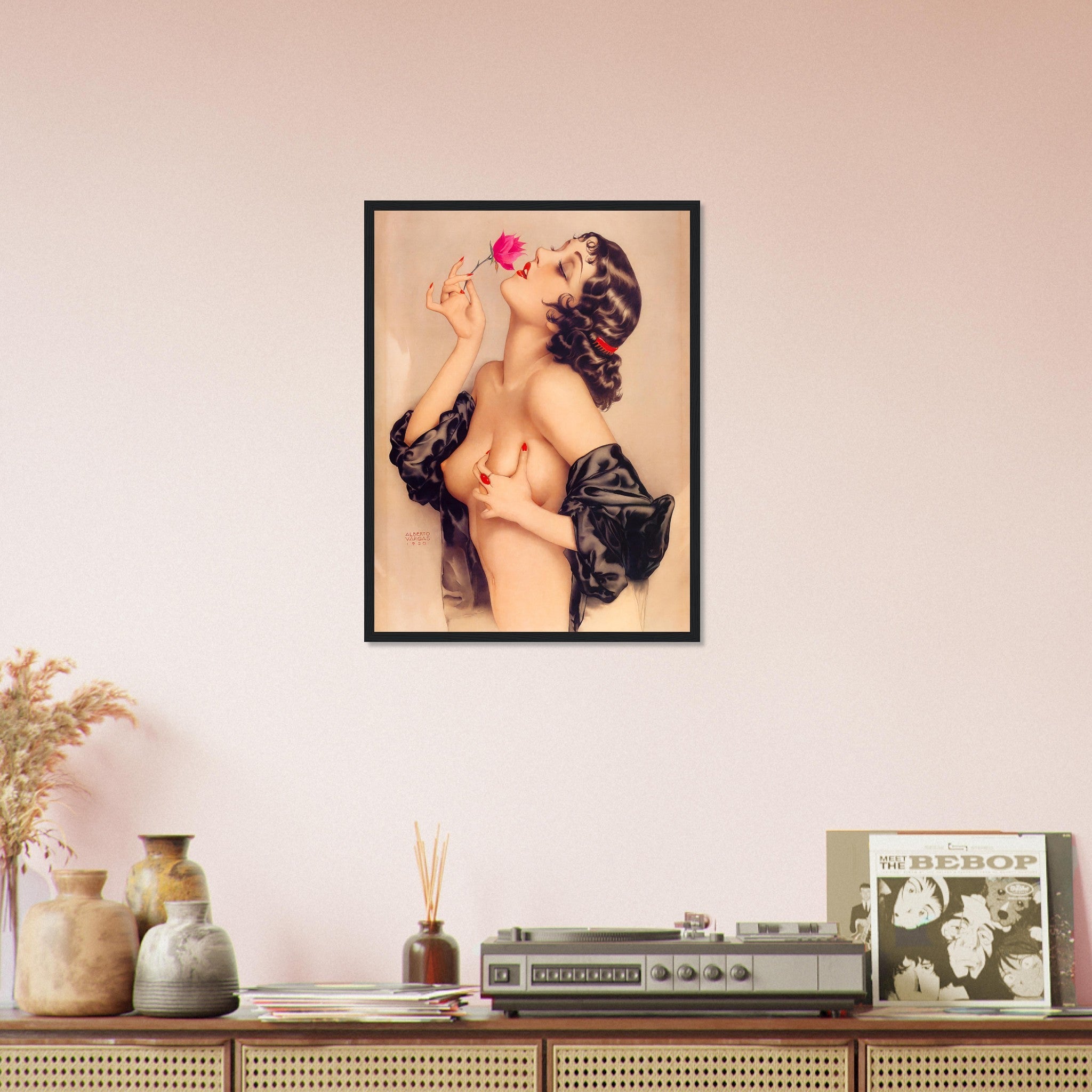 Vintage Pin Up Girl Framed Print, Alberto Vargas, Olive Thomas Pin Up Retro Print - From 1920 - WallArtPrints4U