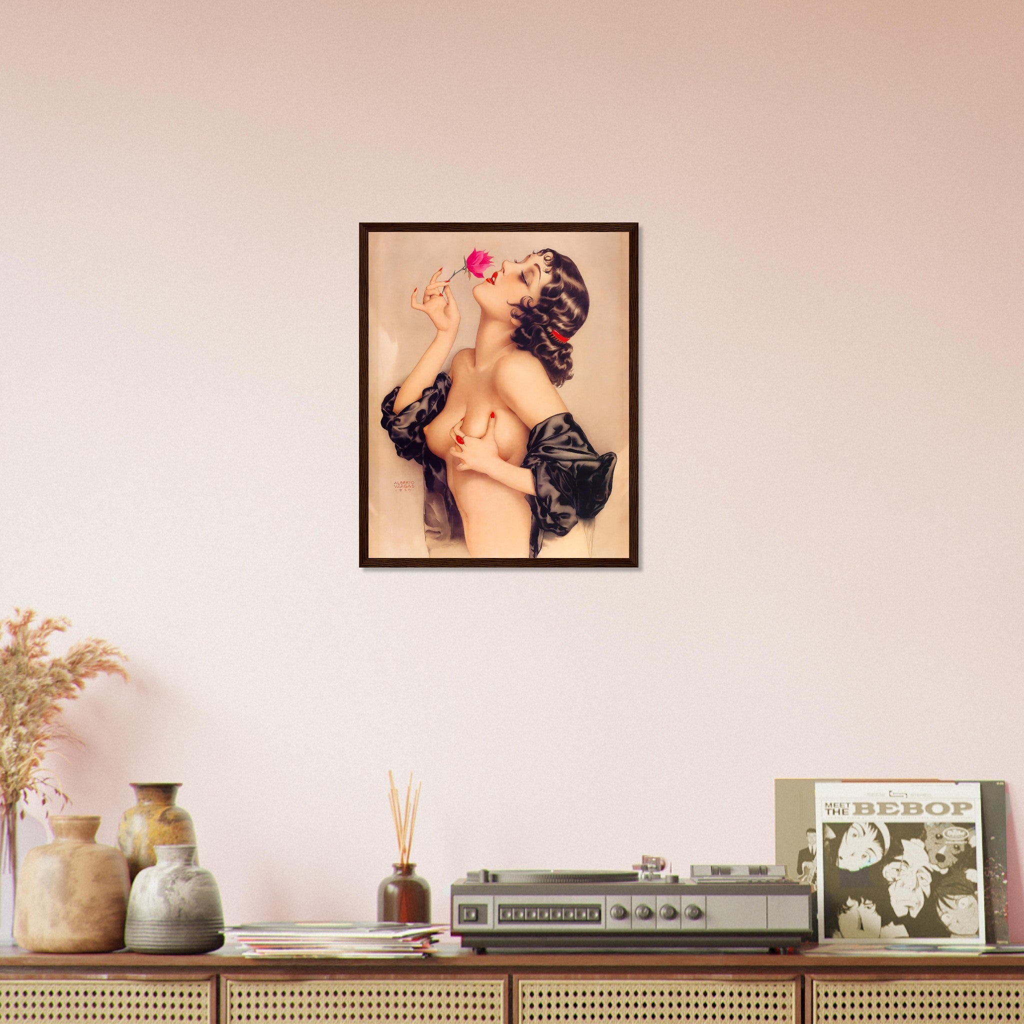 Vintage Pin Up Girl Framed Print, Alberto Vargas, Olive Thomas Pin Up Retro Print - From 1920 - WallArtPrints4U