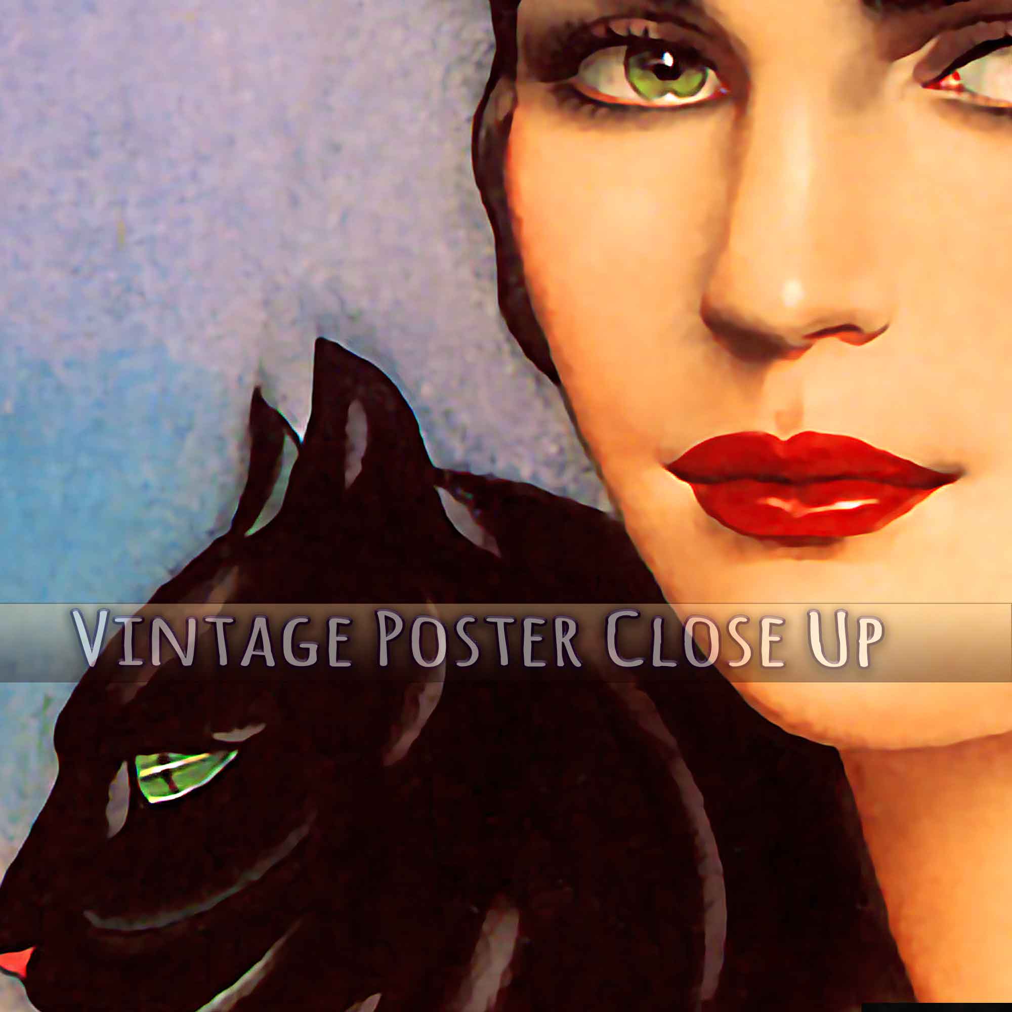 Vintage Pin Up Girl Poster, Alberto Vargas, Spanish Gypsy Black Cat - Vintage Art - Retro Pin Up Girl Print - 1928 - WallArtPrints4U