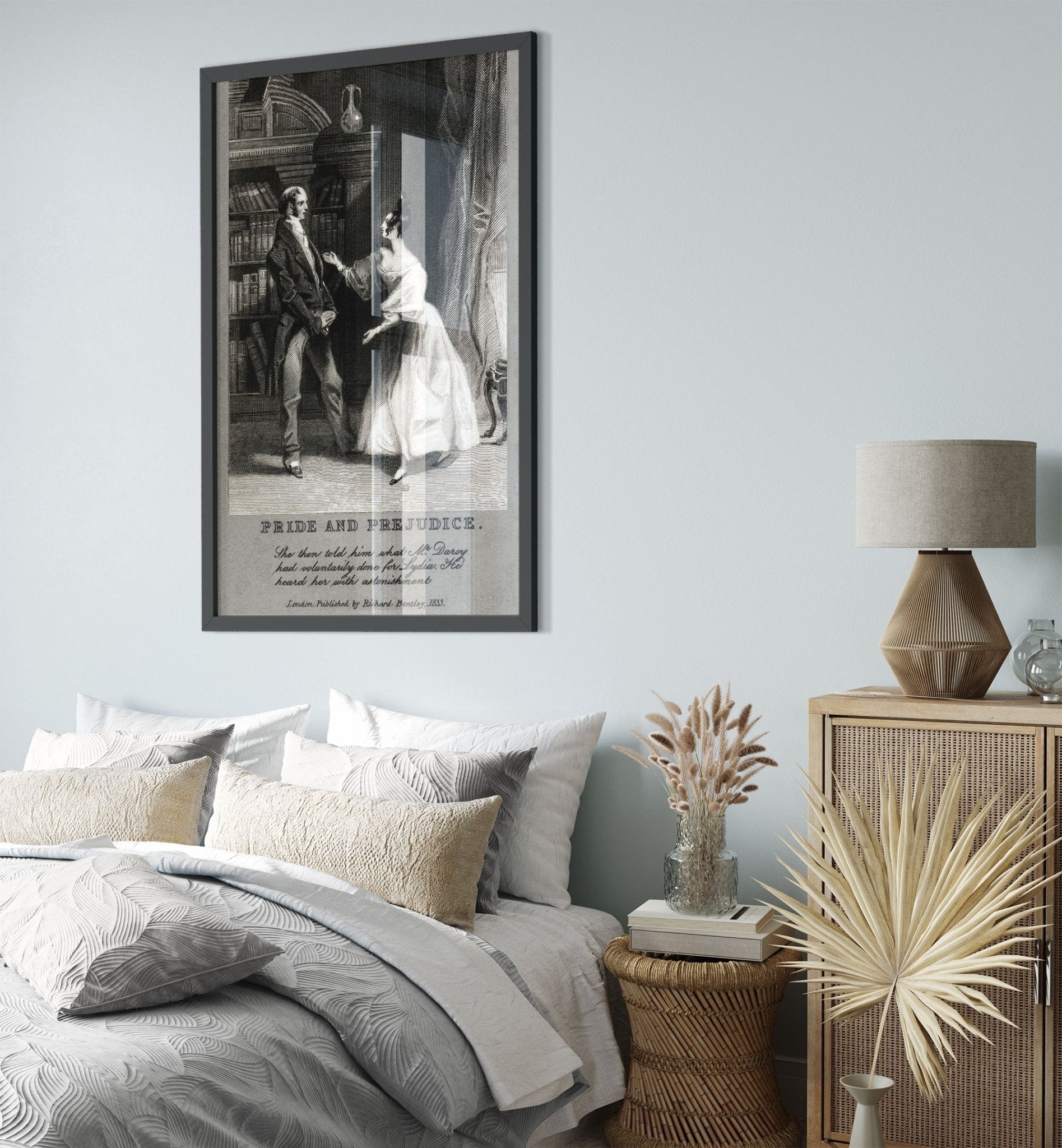 Vintage Pride And Prejudice Framed From 1833 - Pride And Prejudice Framed Print - WallArtPrints4U