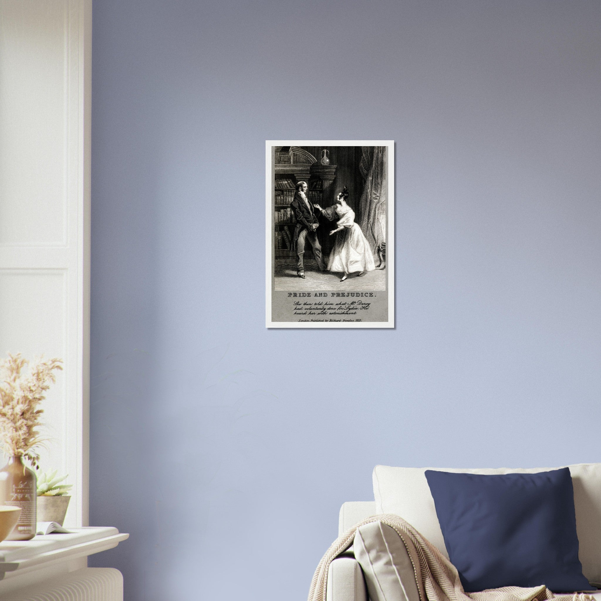 Vintage Pride And Prejudice Framed From 1833 - Pride And Prejudice Framed Print - WallArtPrints4U