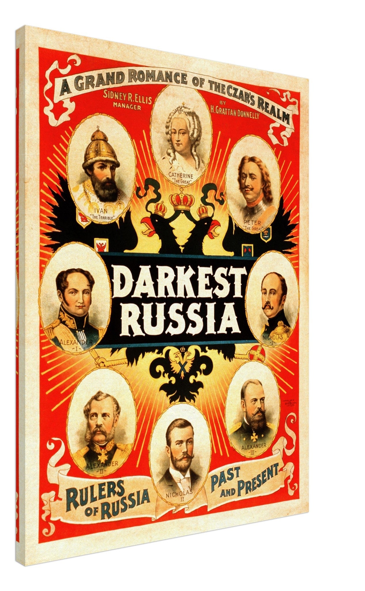 Vintage Russian Canvas Darkest Russian, A Grand Romance Canvas Print Theater Canvas - WallArtPrints4U