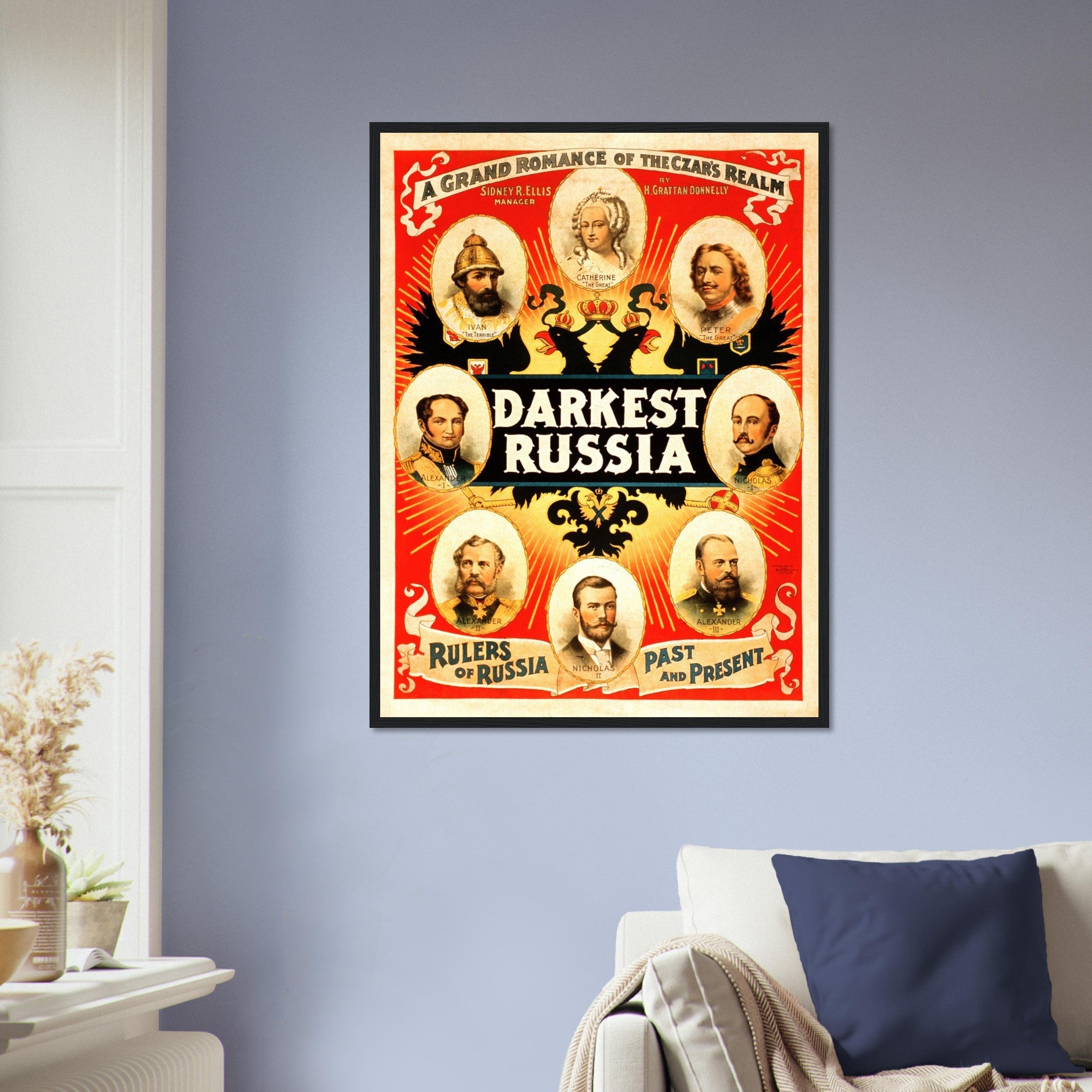 Vintage Russian Framed Darkest Russian, A Grand Romance Framed Print Theater Framed - WallArtPrints4U