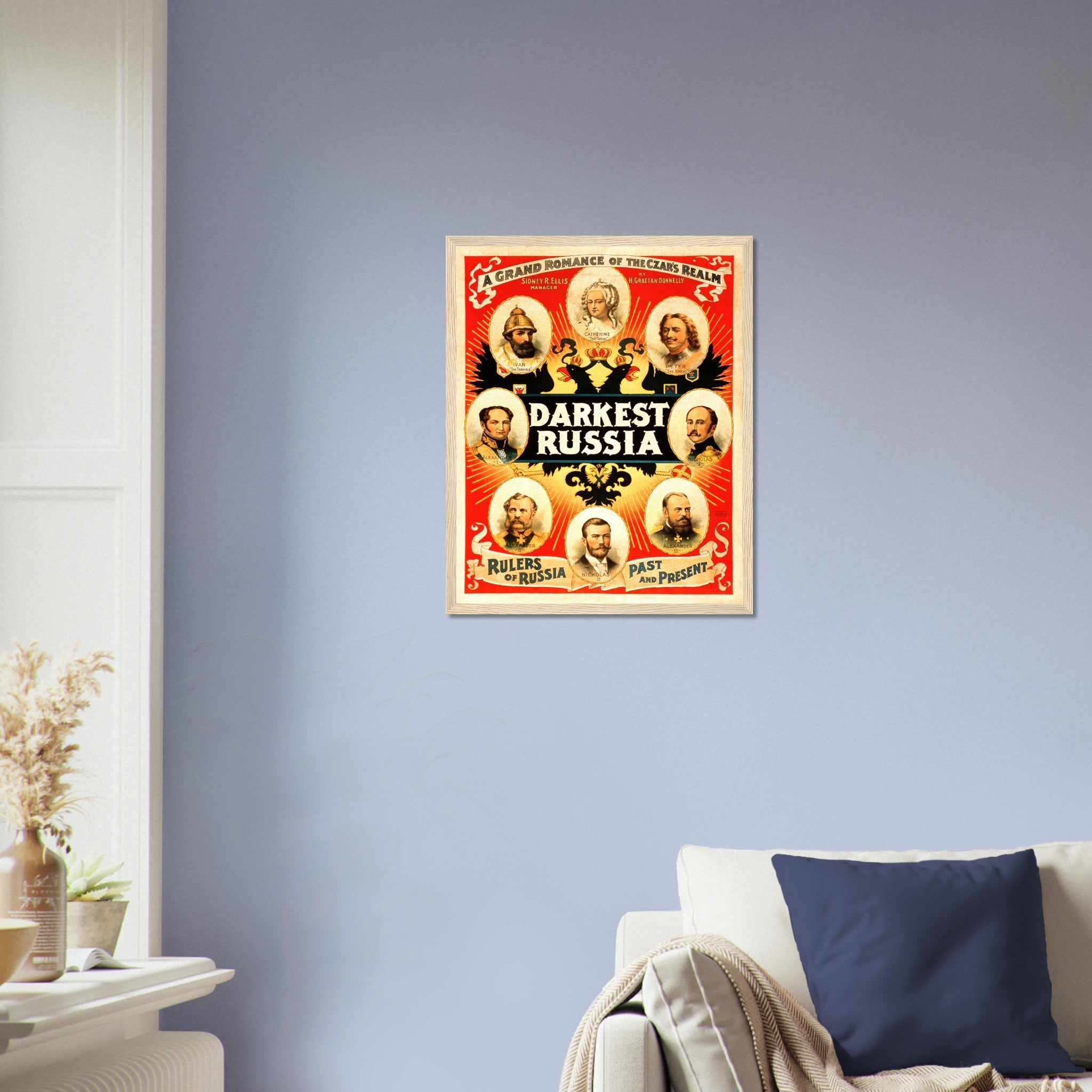 Vintage Russian Framed Darkest Russian, A Grand Romance Framed Print Theater Framed - WallArtPrints4U