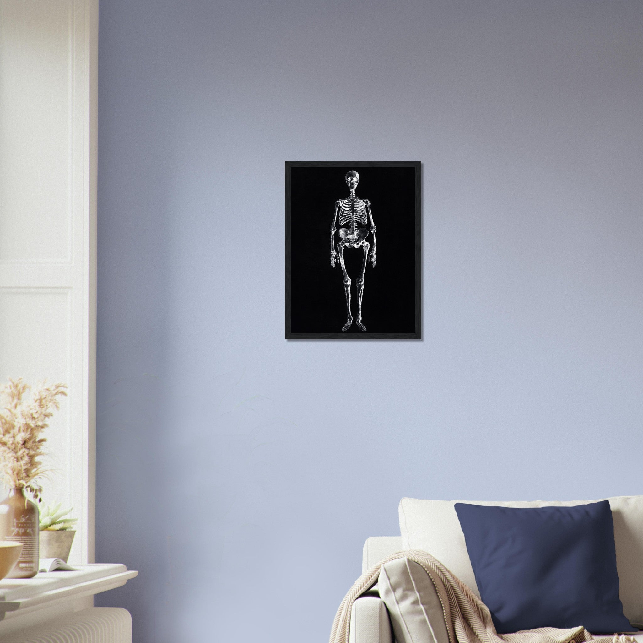 Vintage Skeleton Framed Print - Human Skeleton Framed - George Stubbs UK, EU USA Domestic Shipping - WallArtPrints4U