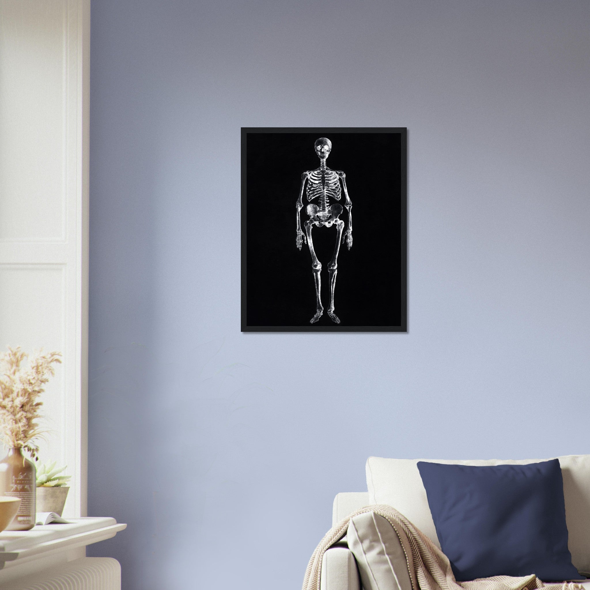 Vintage Skeleton Framed Print - Human Skeleton Framed - George Stubbs UK, EU USA Domestic Shipping - WallArtPrints4U