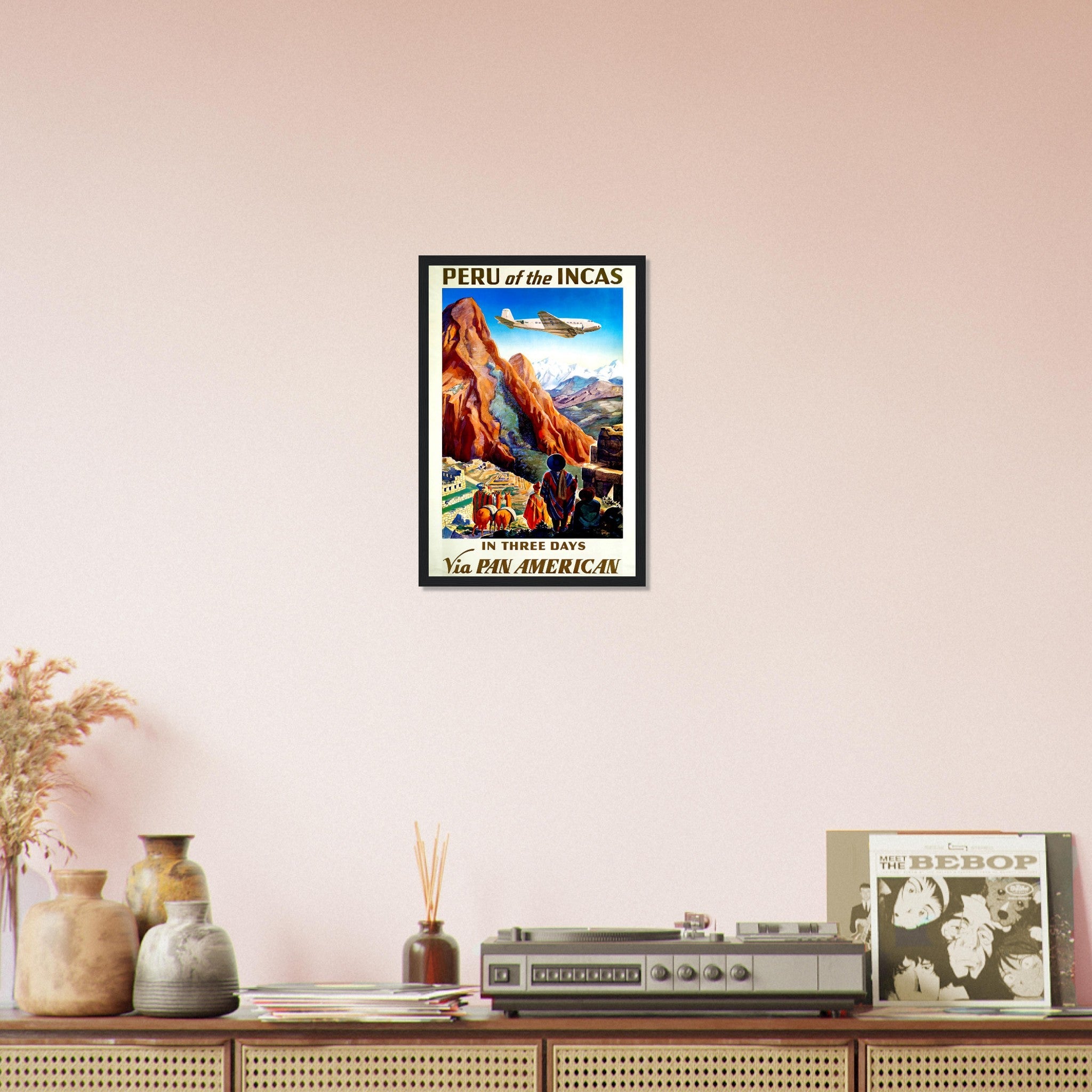 Vintage Travel Framed Peru - Peru Of The Incas - Travel Framed Print Peru - WallArtPrints4U
