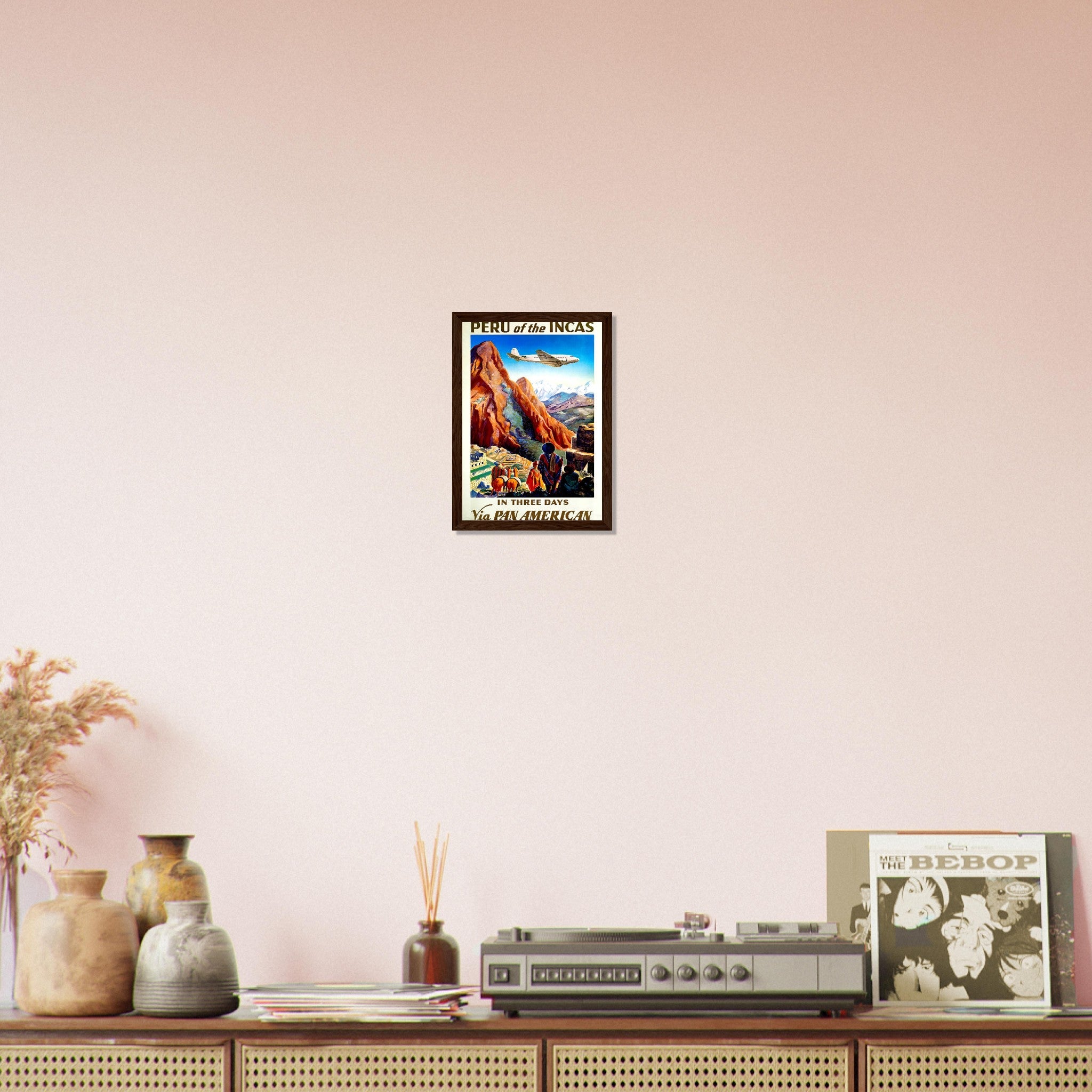 Vintage Travel Framed Peru - Peru Of The Incas - Travel Framed Print Peru - WallArtPrints4U