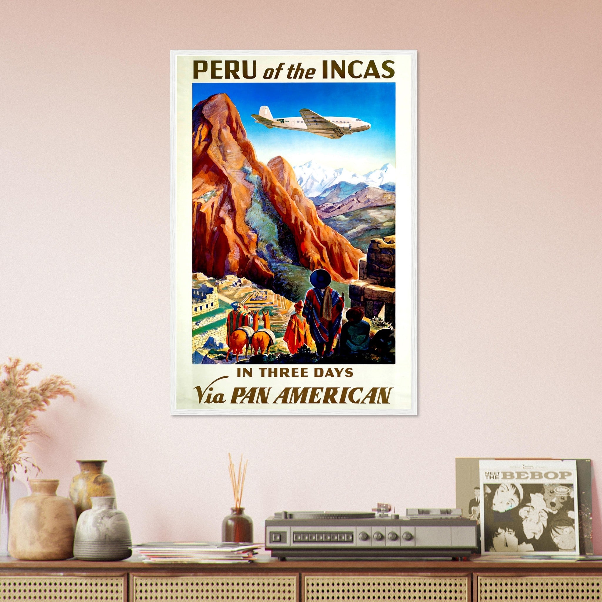 Vintage Travel Framed Peru - Peru Of The Incas - Travel Framed Print Peru - WallArtPrints4U