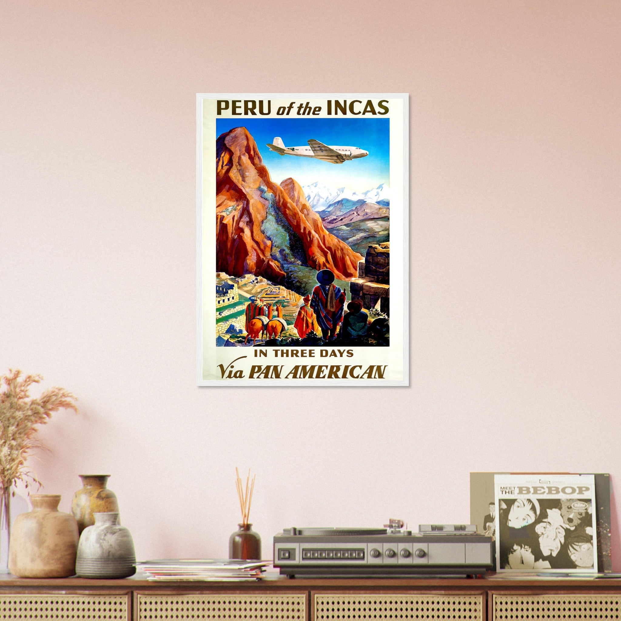 Vintage Travel Framed Peru - Peru Of The Incas - Travel Framed Print Peru - WallArtPrints4U