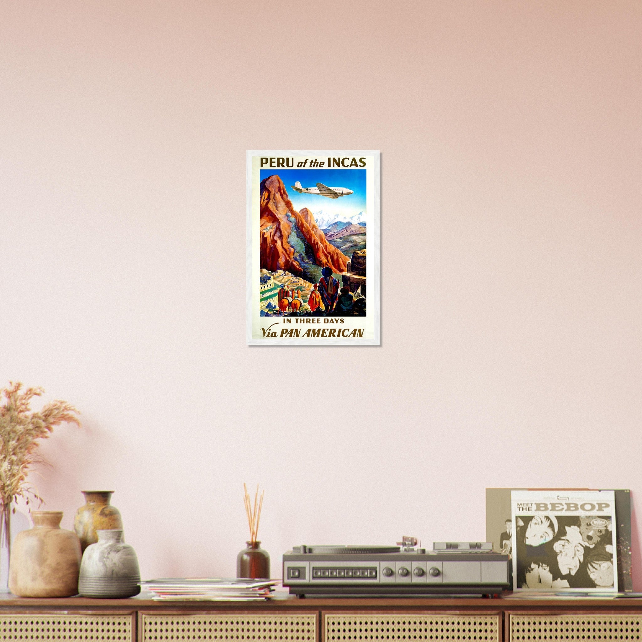 Vintage Travel Framed Peru - Peru Of The Incas - Travel Framed Print Peru - WallArtPrints4U