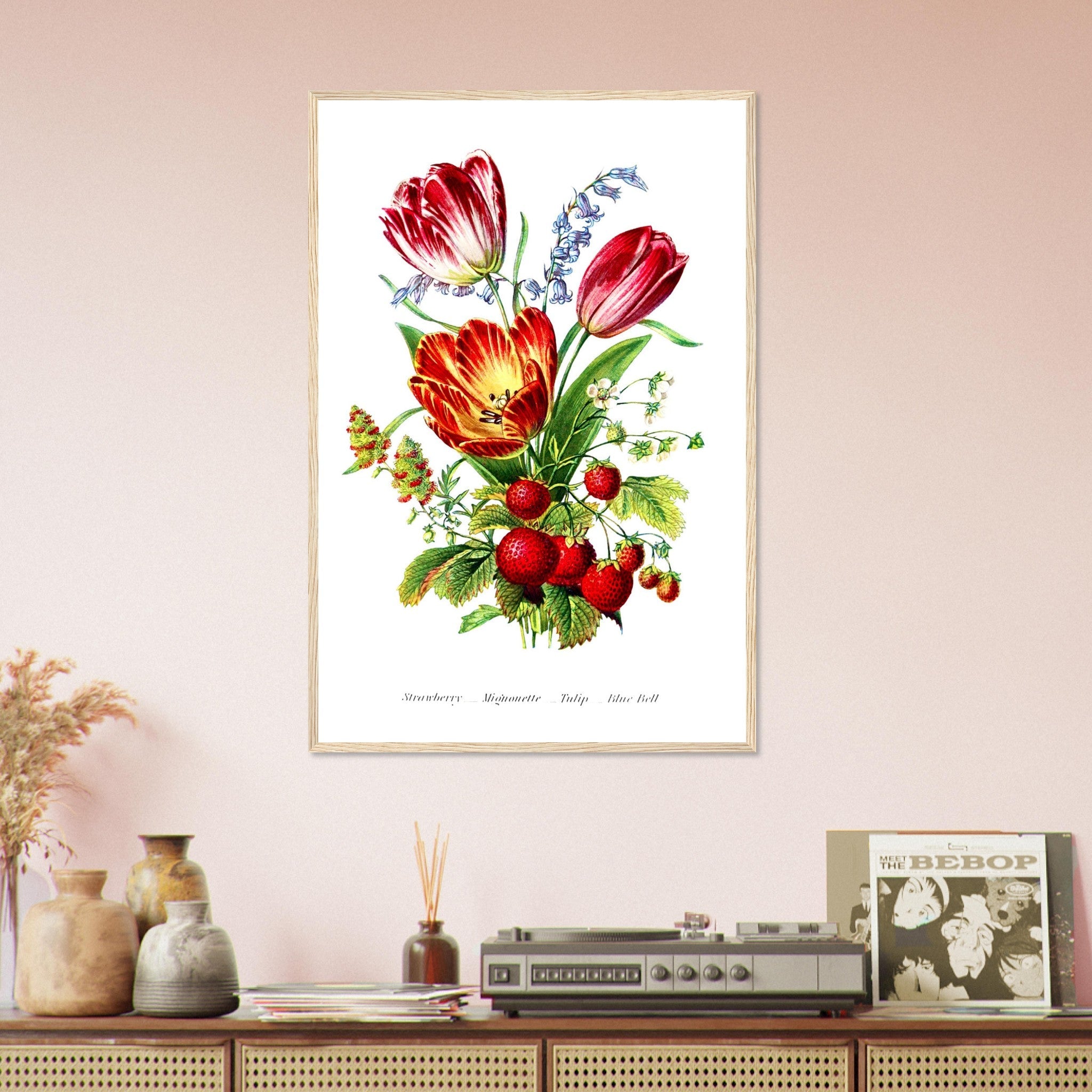 Vintage Tulip Framed Print - Flower Wall Art - Robert Tyas The Language Of Flowers 1896 - WallArtPrints4U