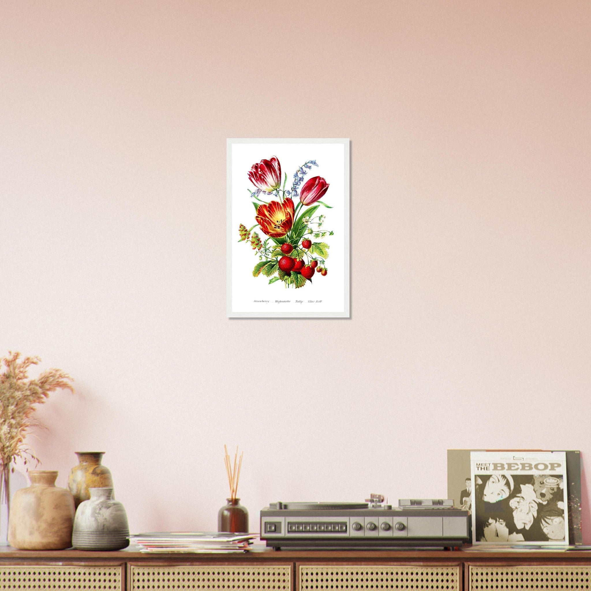 Vintage Tulip Framed Print - Flower Wall Art - Robert Tyas The Language Of Flowers 1896 - WallArtPrints4U