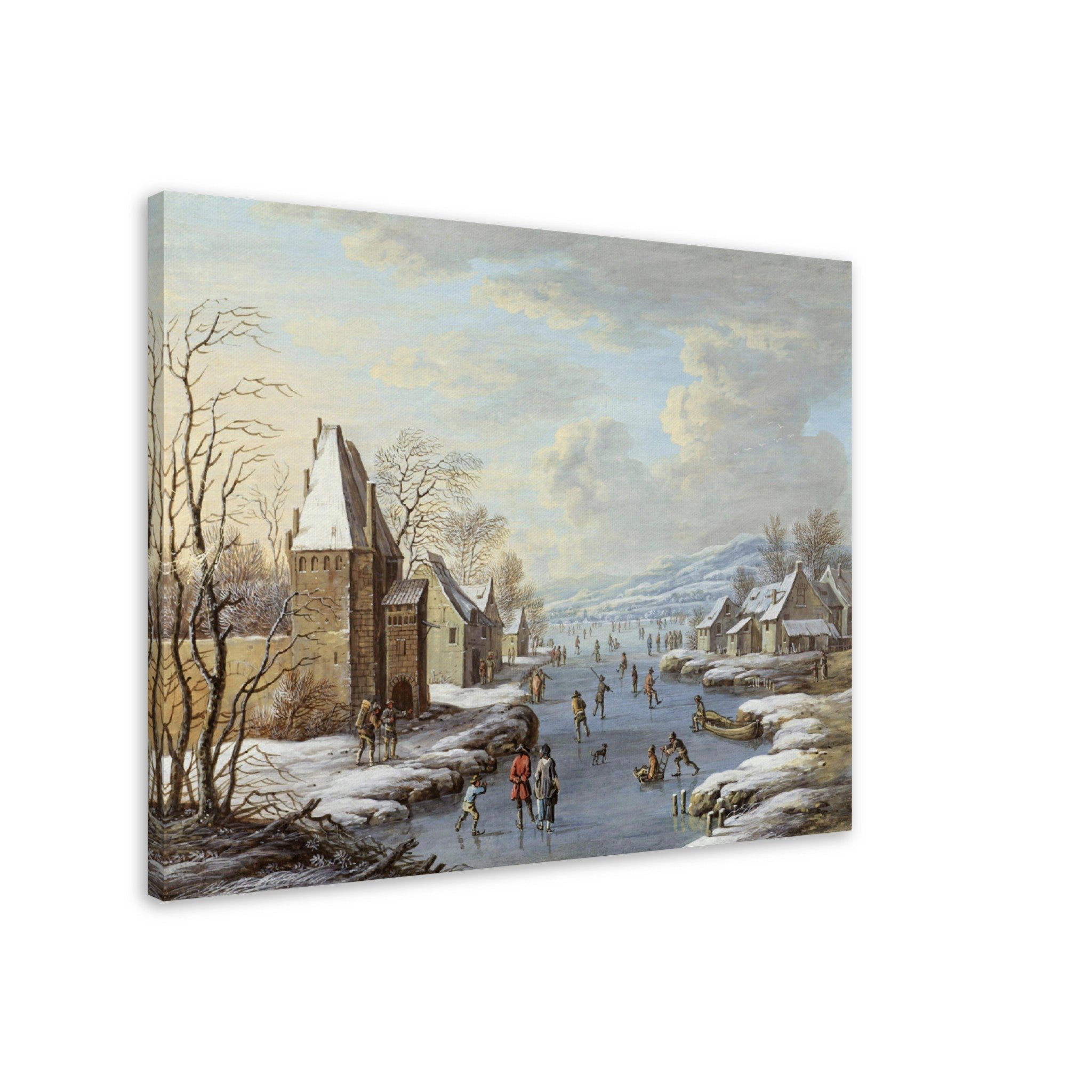 Vintage Winter Canvas Print, Christmas Scene Canvas, Barabara Regina Dietzsch - WallArtPrints4U