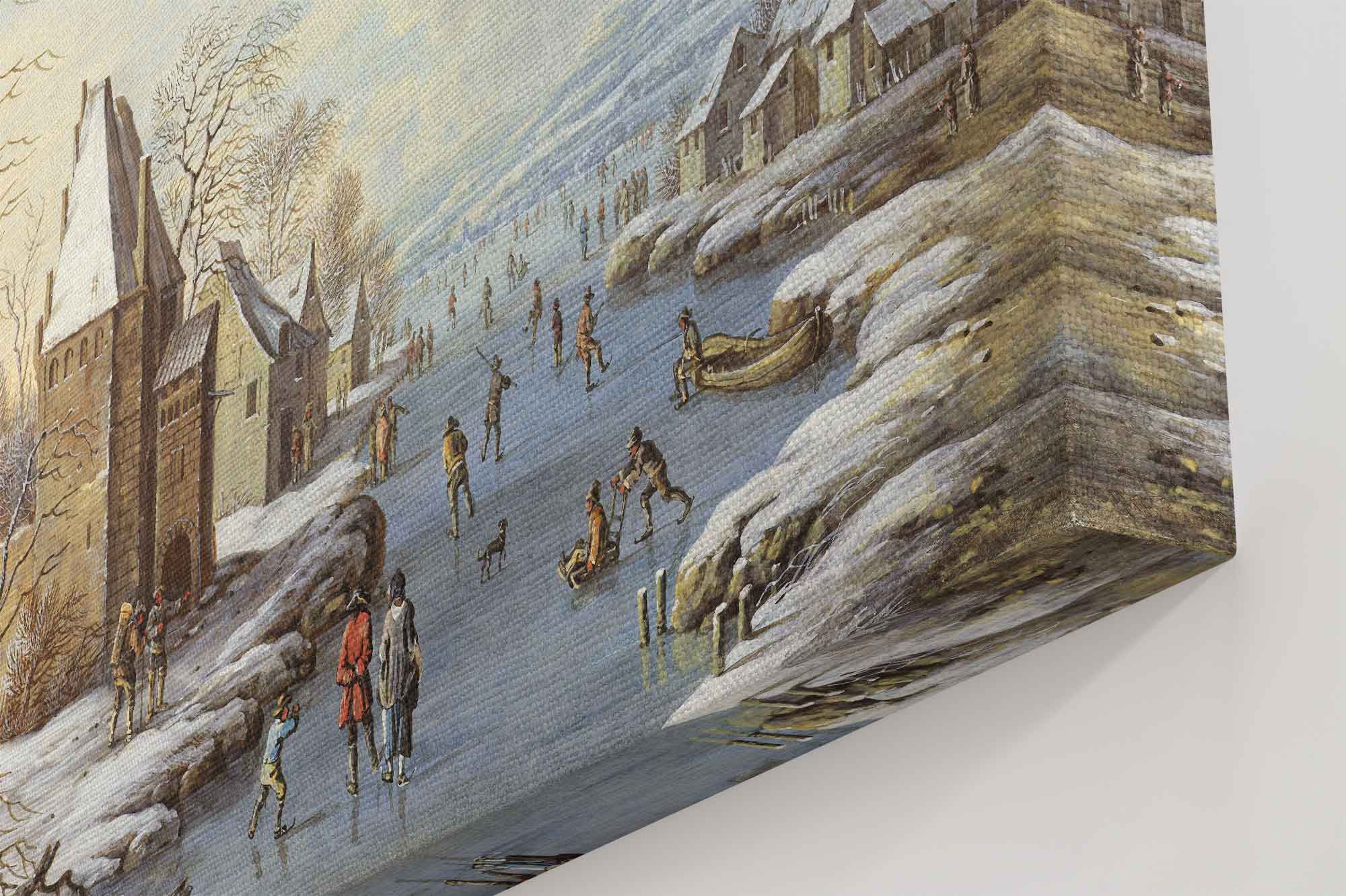 Vintage Winter Canvas Print, Christmas Scene Canvas, Barabara Regina Dietzsch - WallArtPrints4U