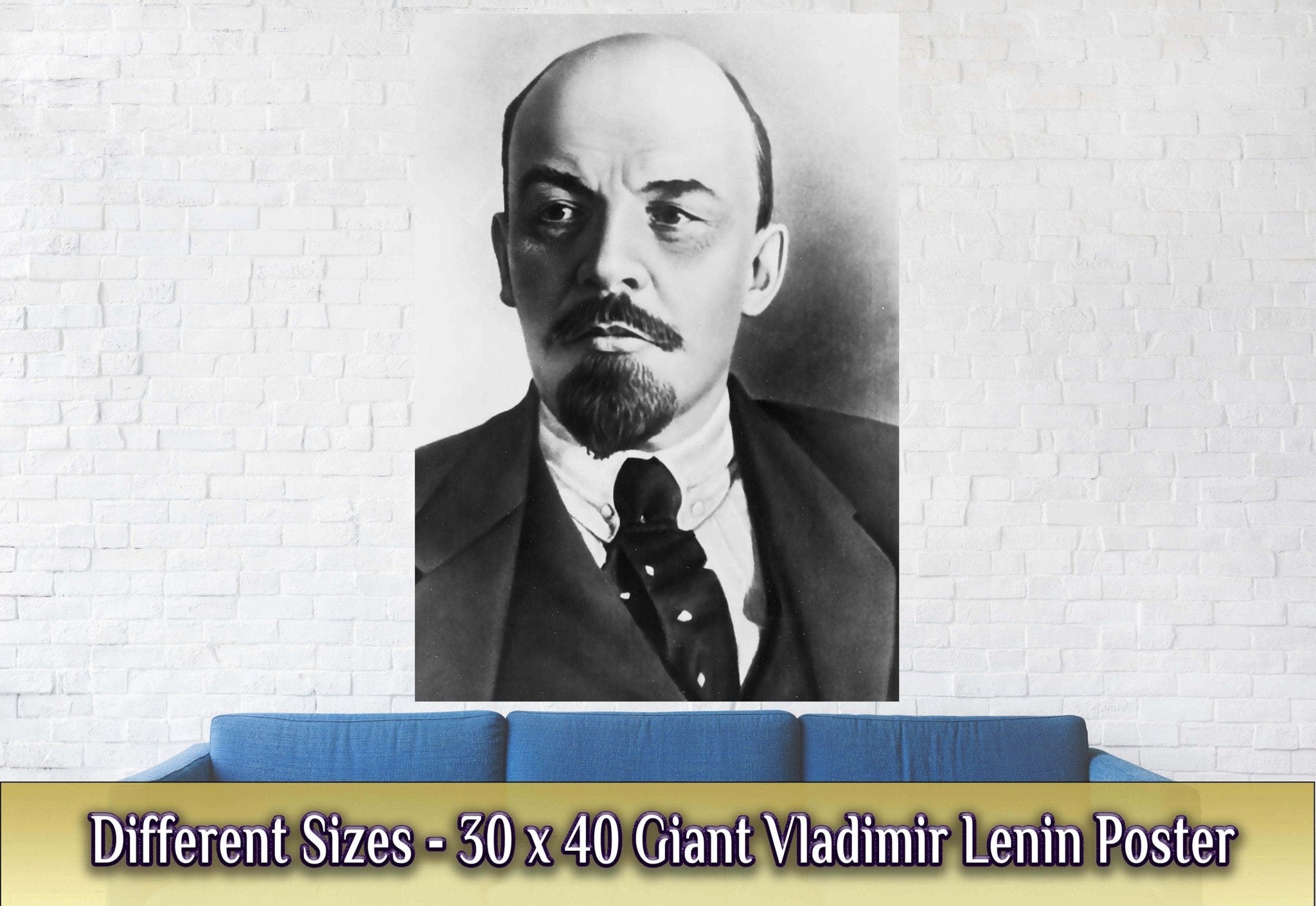 Vladimir Lenin Poster, Ordered Murder Of Tsar, Vintage Photo Vladimir Lenin Print, Russian Revolutionary - WallArtPrints4U