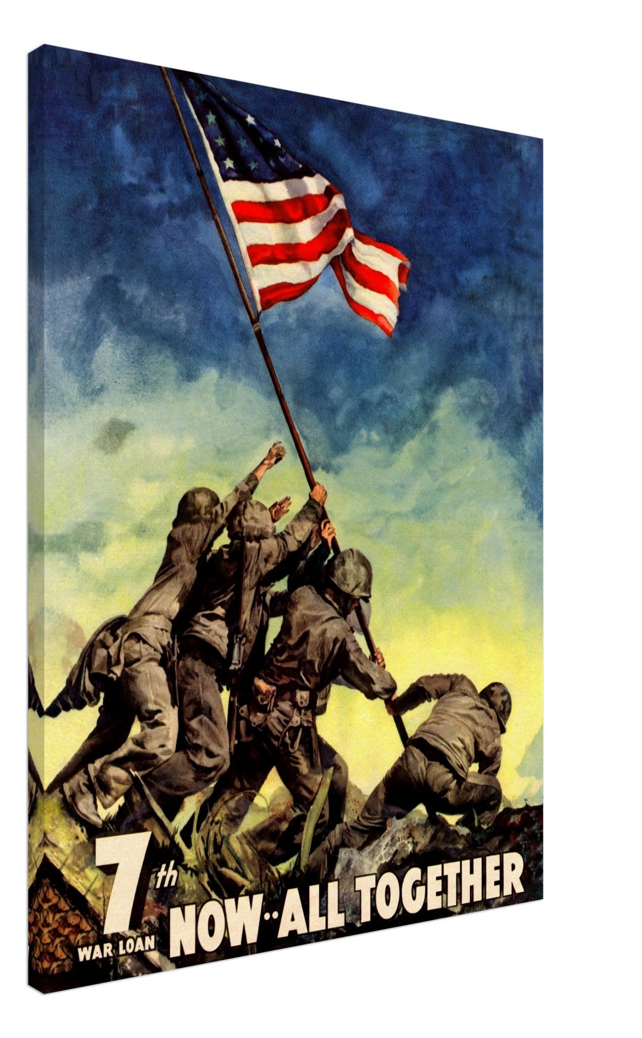 War World 2 Canvas, 7th War Loan All Together Now Canvas Print, Launched To Boost Bond Sales - WallArtPrints4U