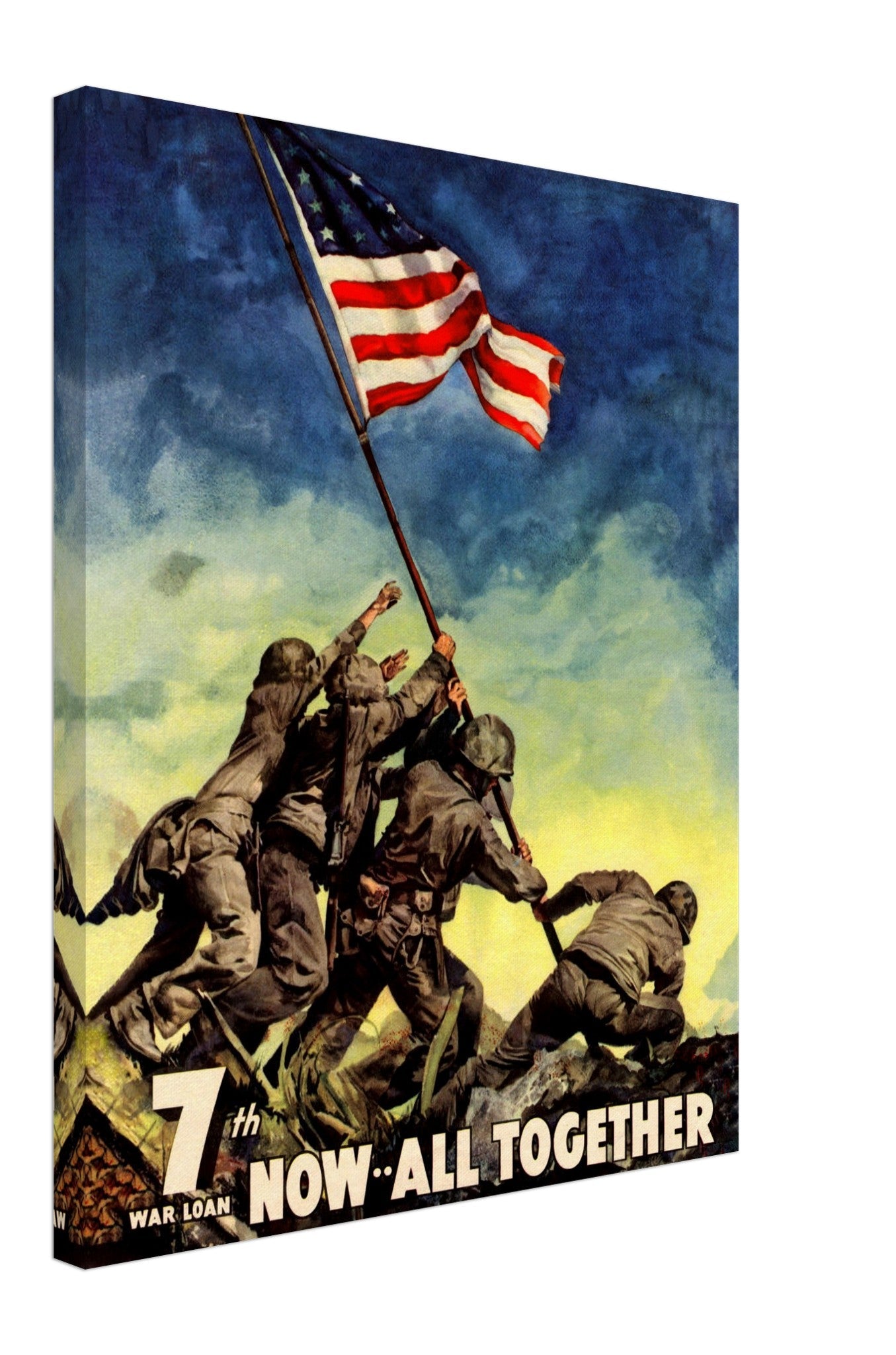 War World 2 Canvas, 7th War Loan All Together Now Canvas Print, Launched To Boost Bond Sales - WallArtPrints4U