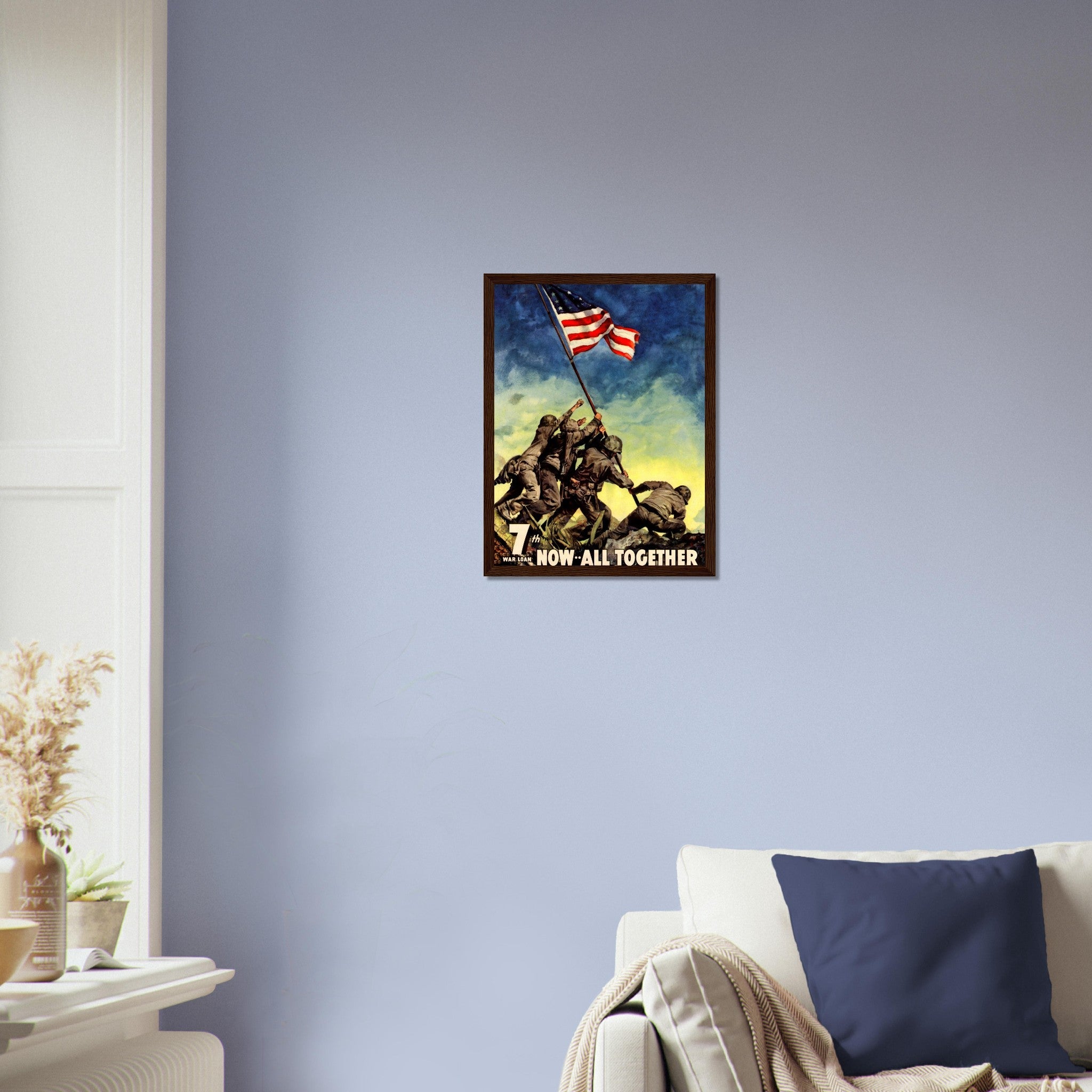 War World 2 Framed, 7th War Loan All Together Now Framed Print, Launched To Boost Bond Sales - WallArtPrints4U