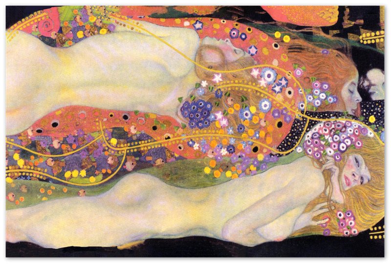 Water Serpents Poster, Gustav Klimt - Water Serpents Ii Print 1907 - WallArtPrints4U
