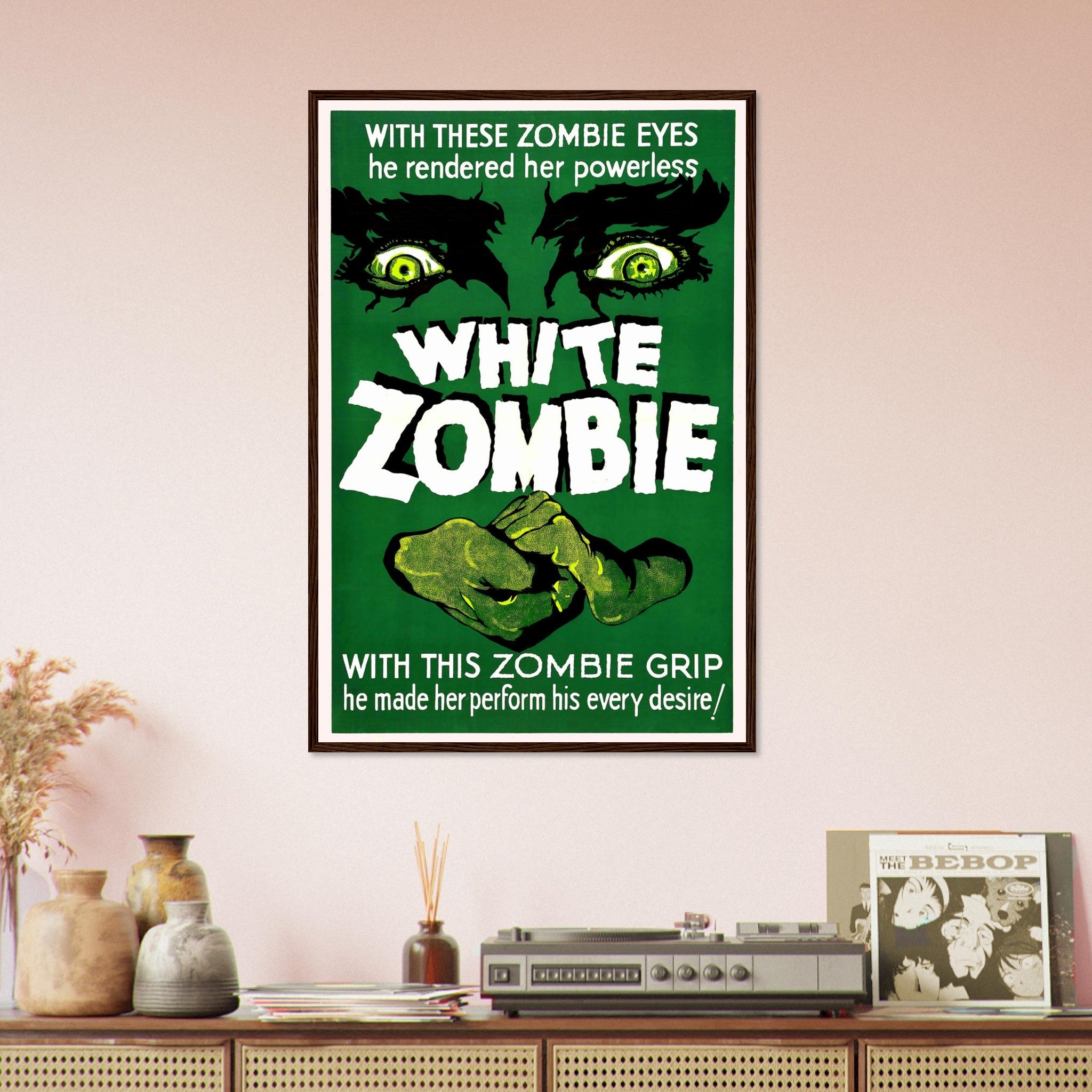 White Zombie Framed, Vintage Horror Movie Framed 1932 - Framed Film Art - Bela Lugosi, Madge Bellamy - WallArtPrints4U