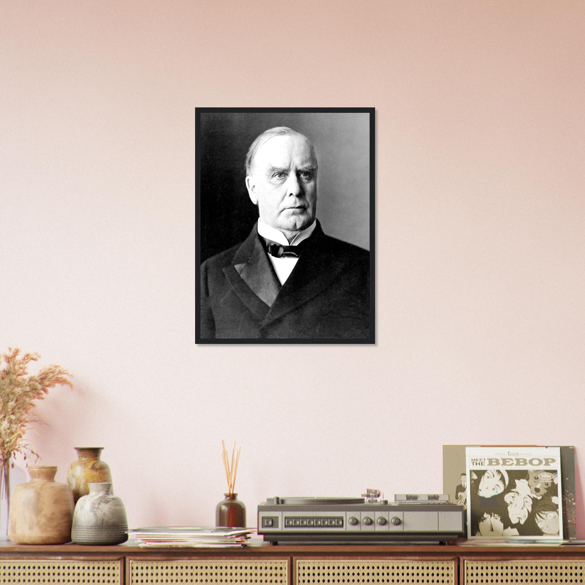 William Mckinley Framed, 25th President Of Usa, Vintage Photo Portrait - William Mckinley Framed Print UK, EU USA Domestic Shipping - WallArtPrints4U