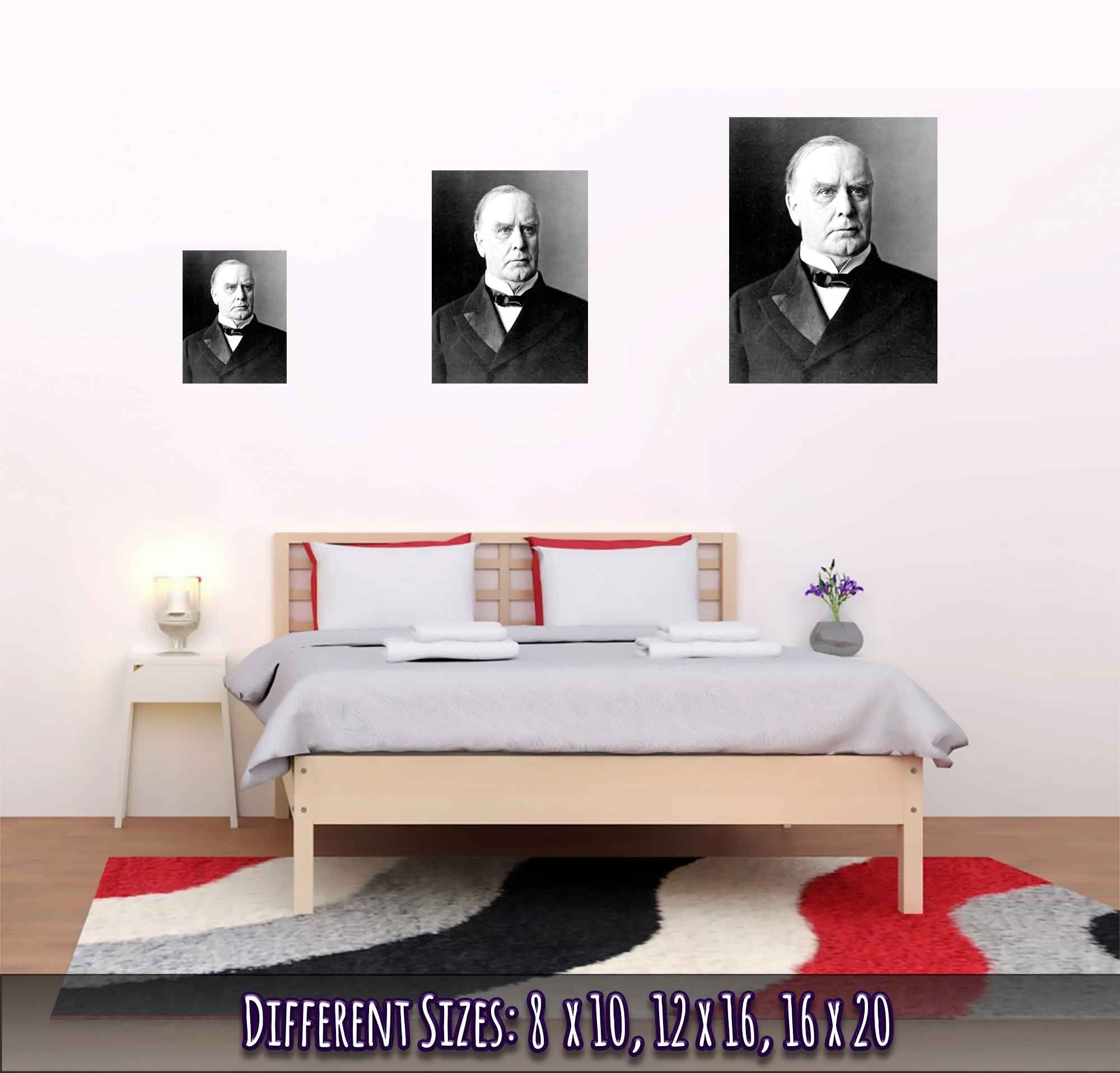 William Mckinley Poster, 25th President Of Usa, Vintage Photo Portrait - William Mckinley Print - WallArtPrints4U