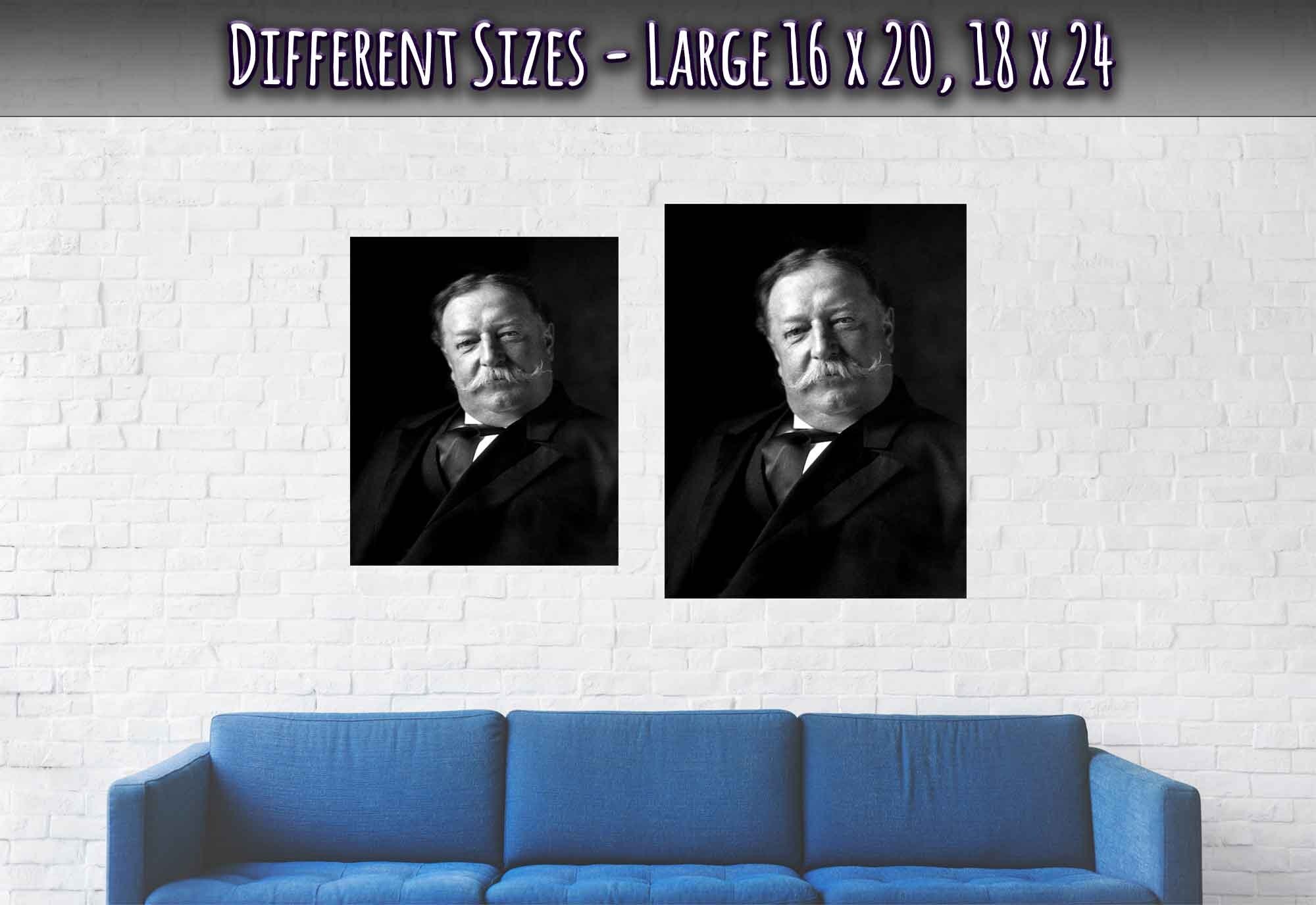 William Taft Poster, 27th President Of Usa, Vintage Photo Portrait - William Taft Print - WallArtPrints4U