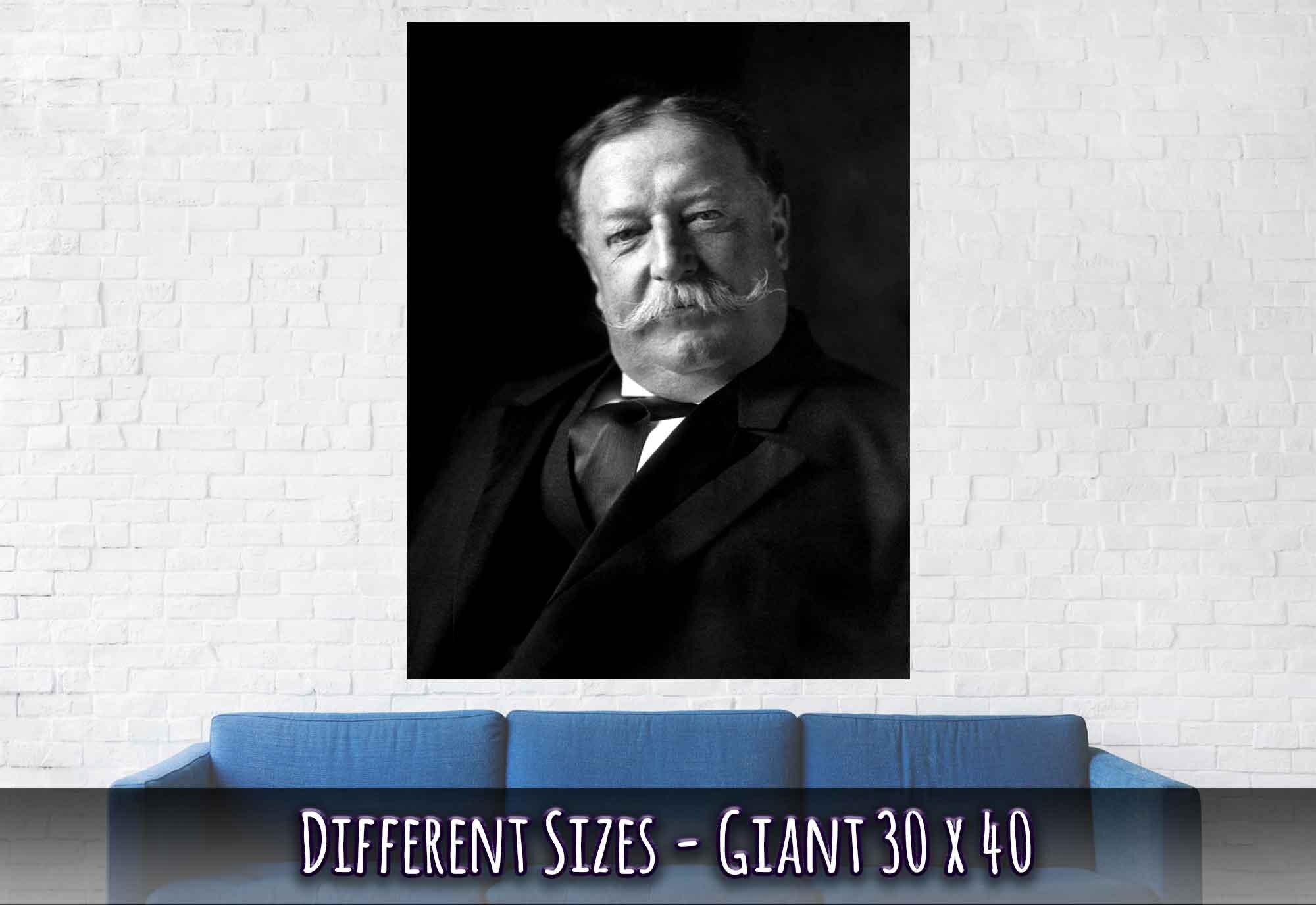 William Taft Poster, 27th President Of Usa, Vintage Photo Portrait - William Taft Print - WallArtPrints4U