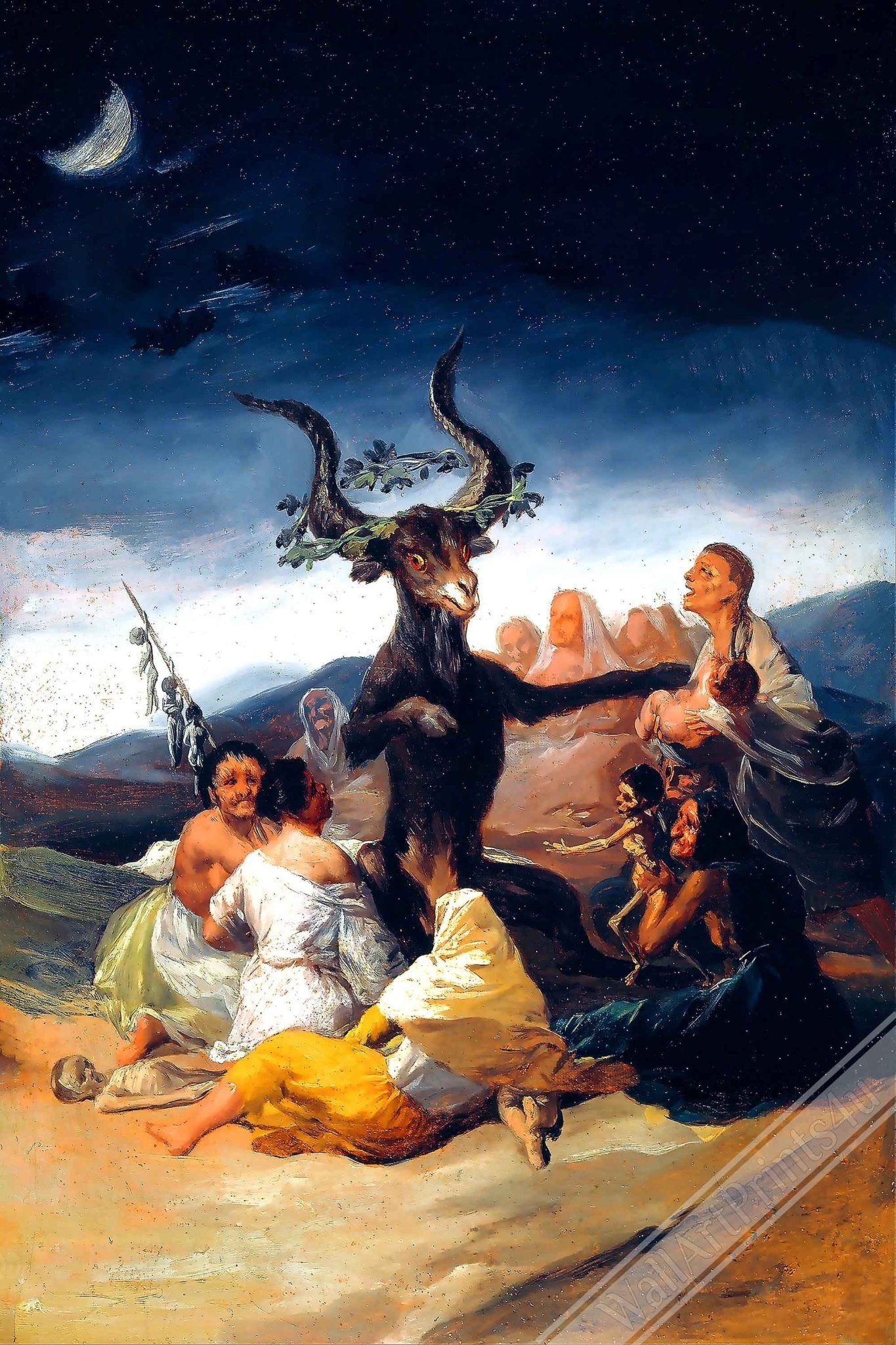 Witches Sabbath Poster - Francisco Goya - Witches Sabbath Print - WallArtPrints4U