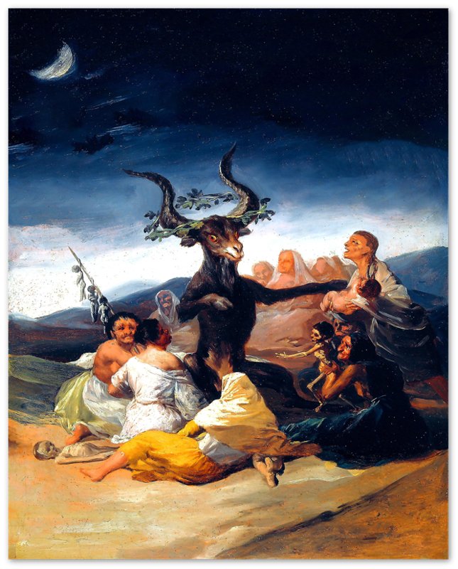 Witches Sabbath Poster - Francisco Goya - Witches Sabbath Print - WallArtPrints4U