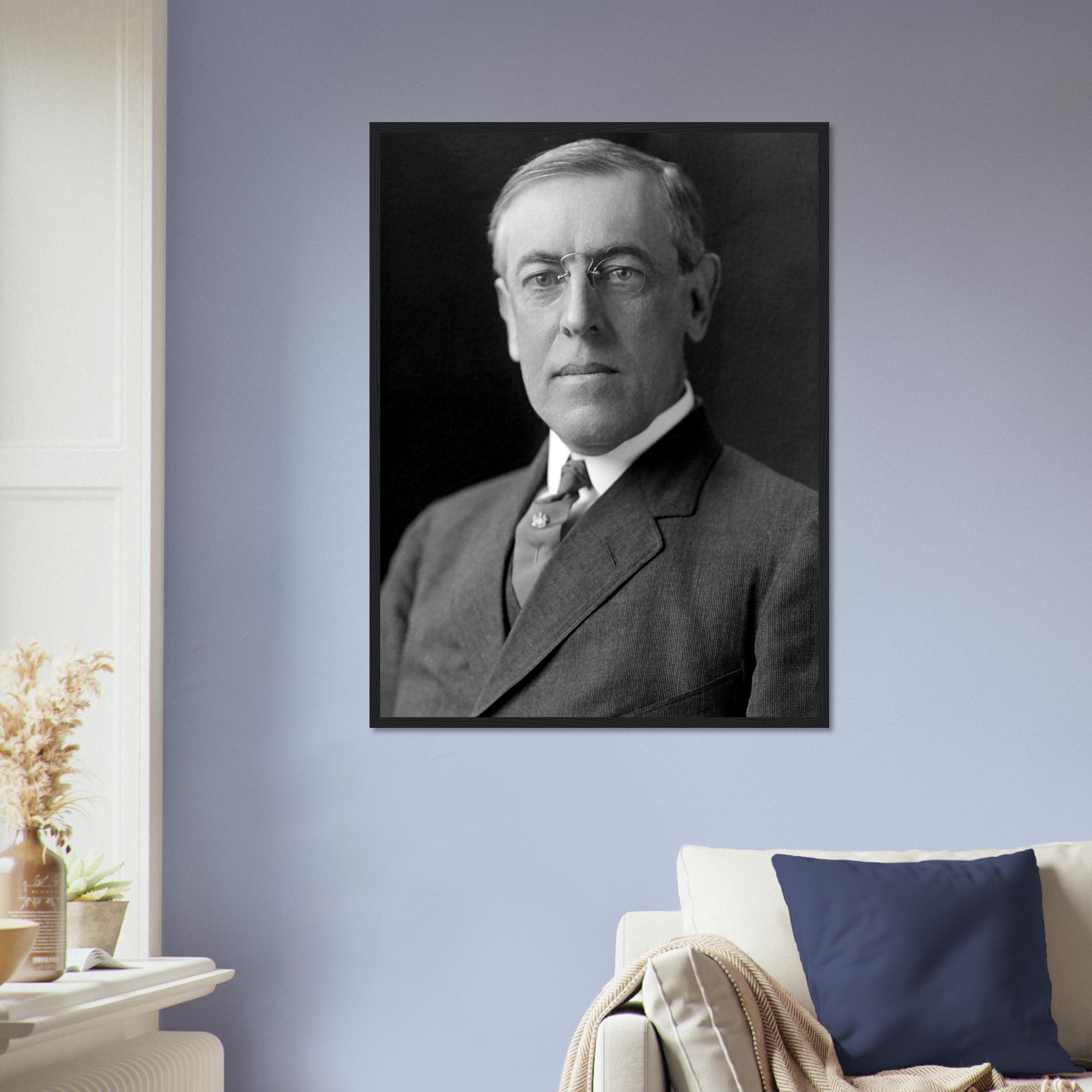 Woodrow Wilson Framed, 28th President Of These United States, Vintage Photo Portrait - Woodrow Wilson Framed Print UK, EU USA Domestic Shipping - WallArtPrints4U