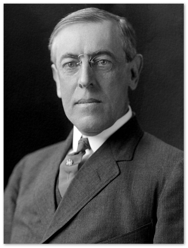 Woodrow Wilson Poster, 28th President Of These United States, Vintage Photo Portrait - Woodrow Wilson Print - WallArtPrints4U