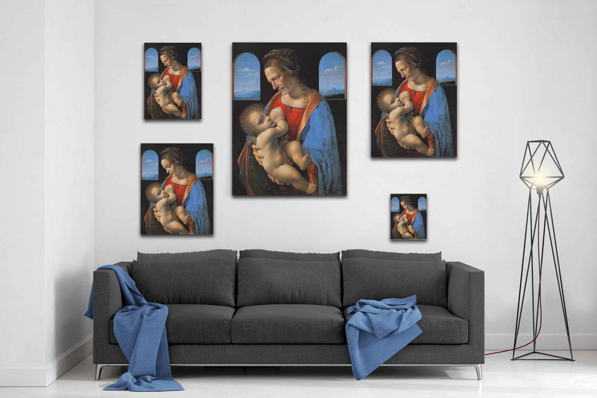 You As Madonna Litta Custom Canvas Print, Your Picture As "Madonna Litta" Leonardo Da VinciCanvas. - WallArtPrints4U