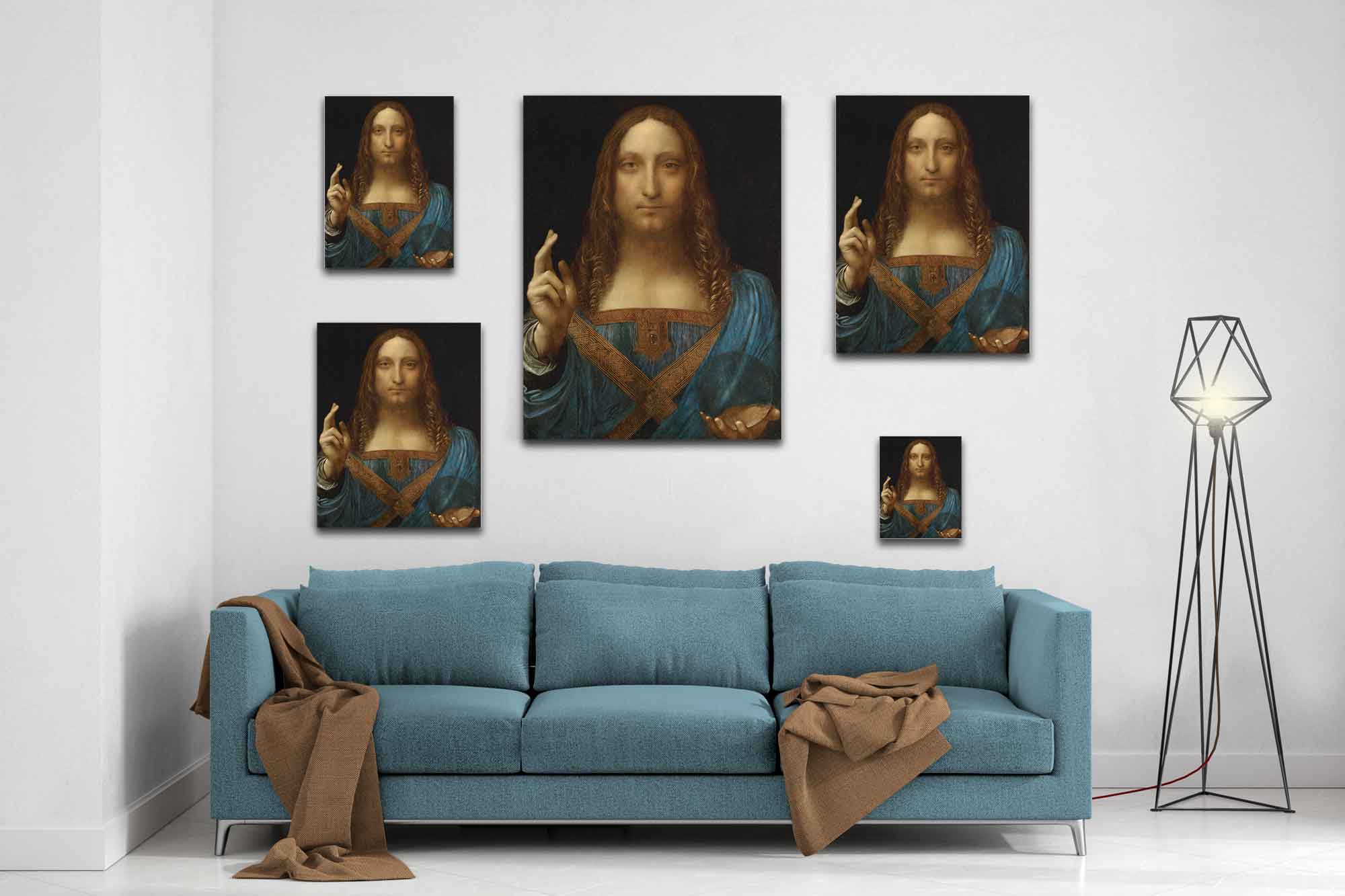 You As Salvator Mundi Custom Canvas Print, Your Picture As Salvator Mundi Canvas, Leonardo Da Vinci - WallArtPrints4U