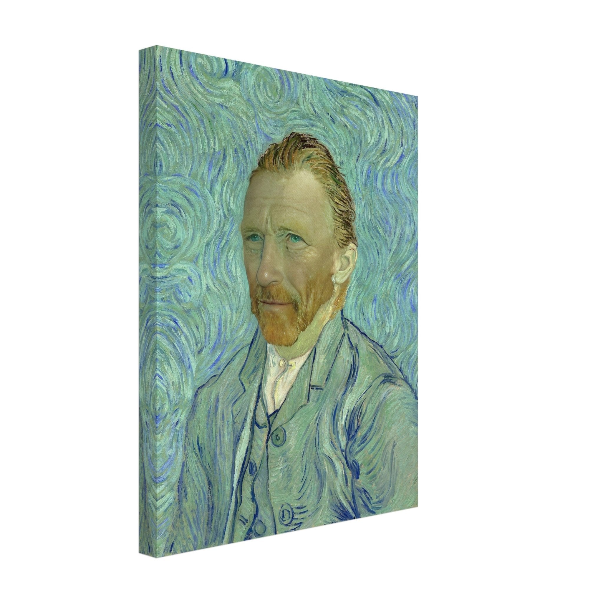 You As Van Gogh Felt Hat Custom Canvas Print, Your Picture As Van Gogh Self Portrait Canvas. - WallArtPrints4U