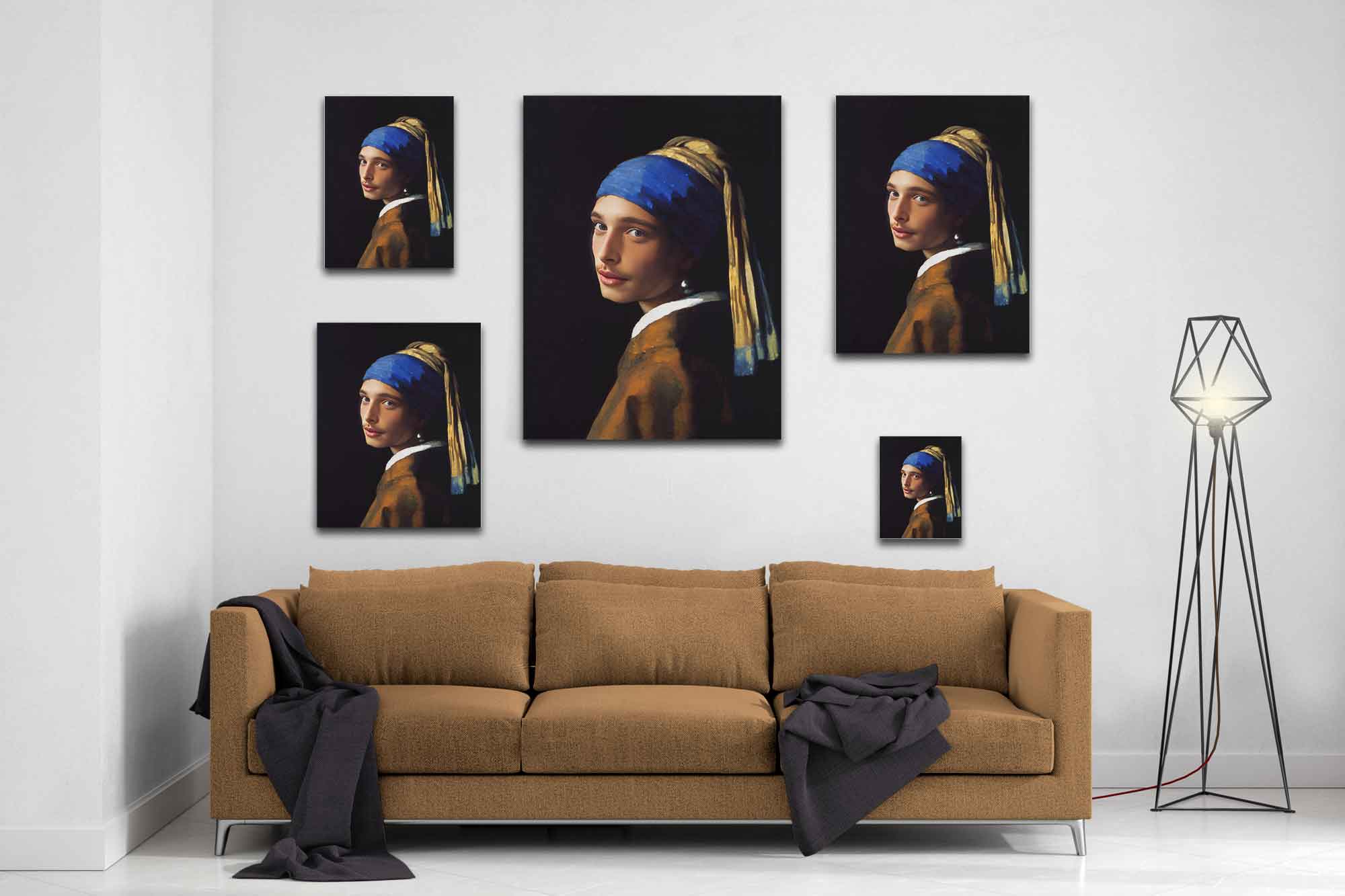 You With A Pearl Earring Custom Canvas Print, Your Picture As A Girl With A Pearl Earring Canvas. - WallArtPrints4U